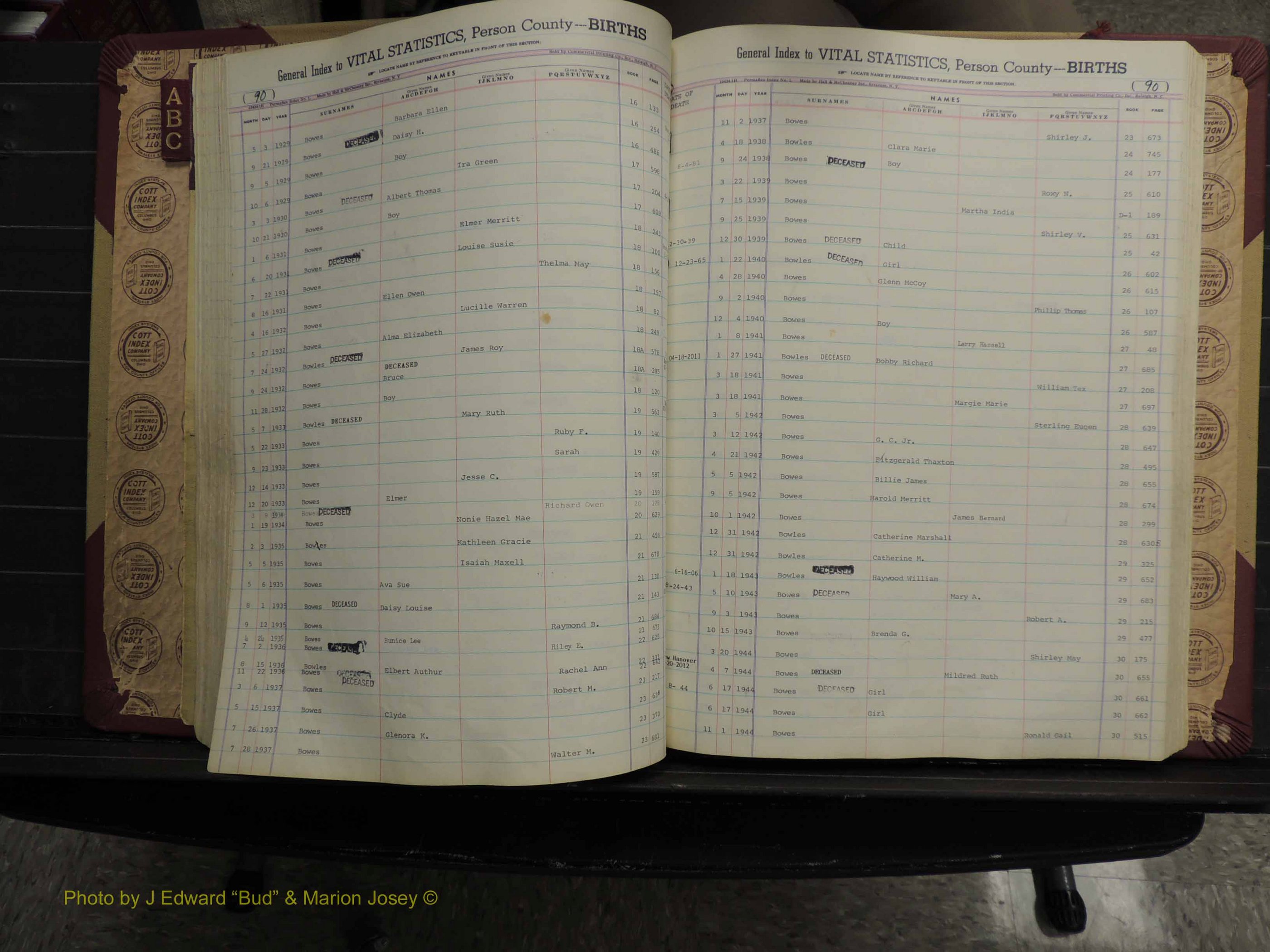 Person Co, NC, Births, A-C, 1913-2012 (187).JPG
