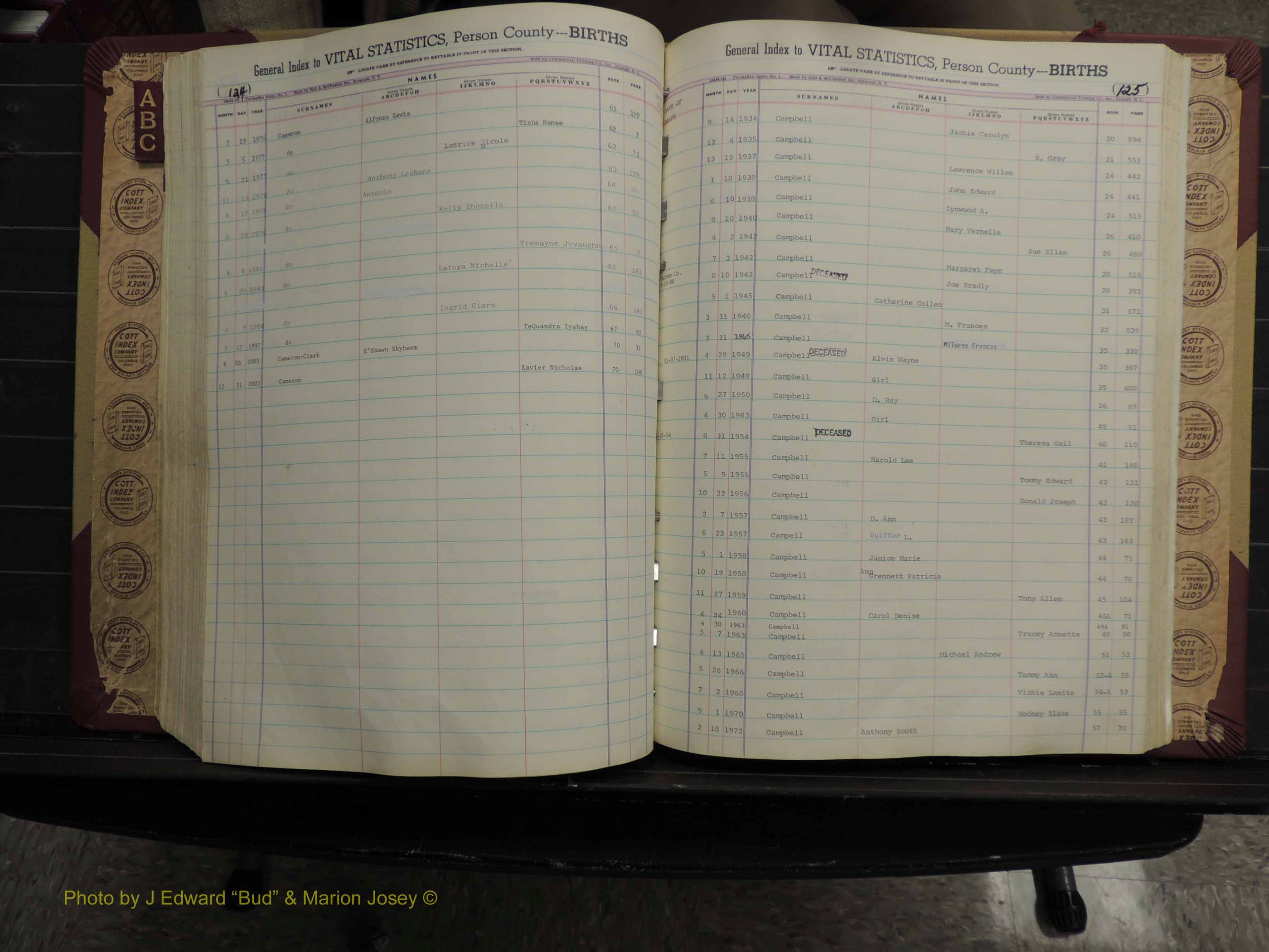 Person Co, NC, Births, A-C, 1913-2012 (236).JPG