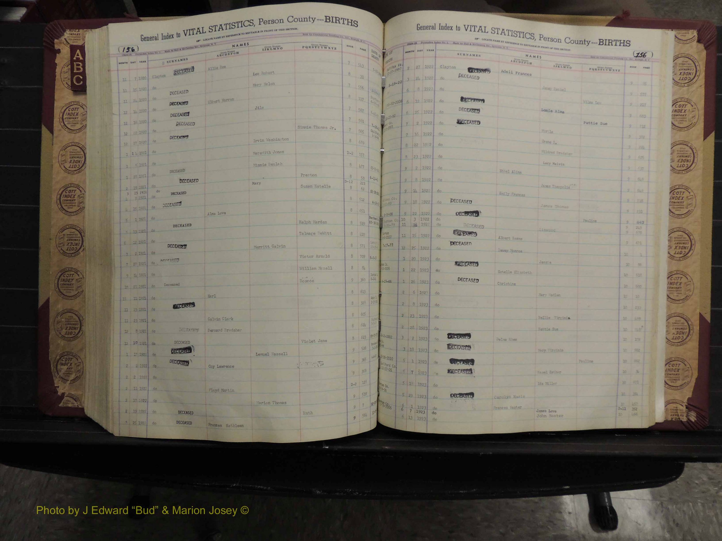 Person Co, NC, Births, A-C, 1913-2012 (278).JPG