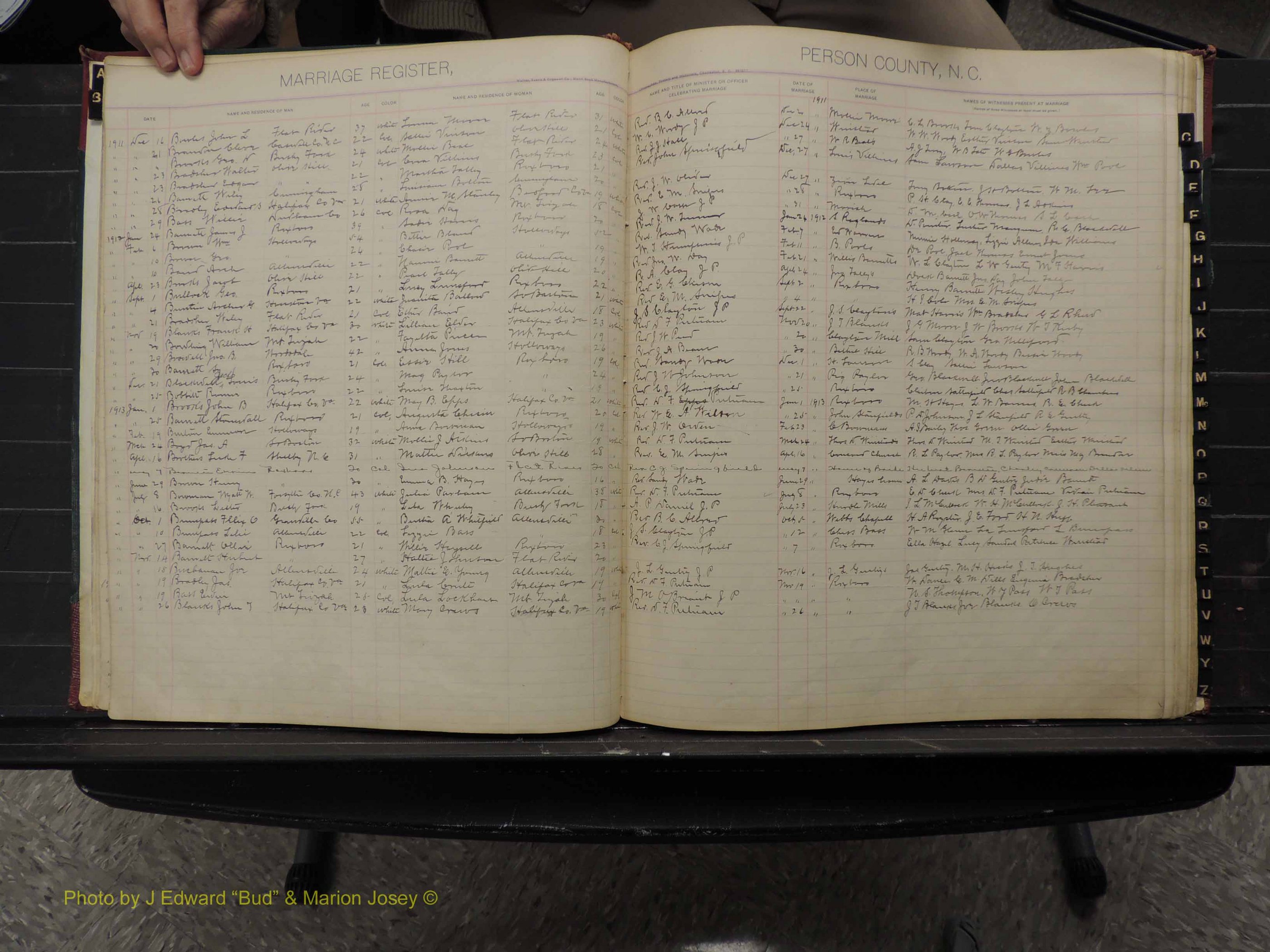 Person Co, NC, Marriages, Male Index, 1902-1913 (108).JPG