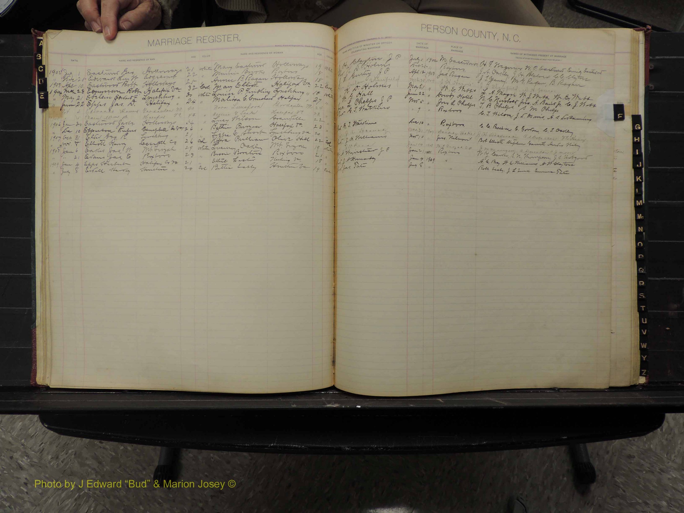 Person Co, NC, Marriages, Male Index, 1902-1913 (118).JPG