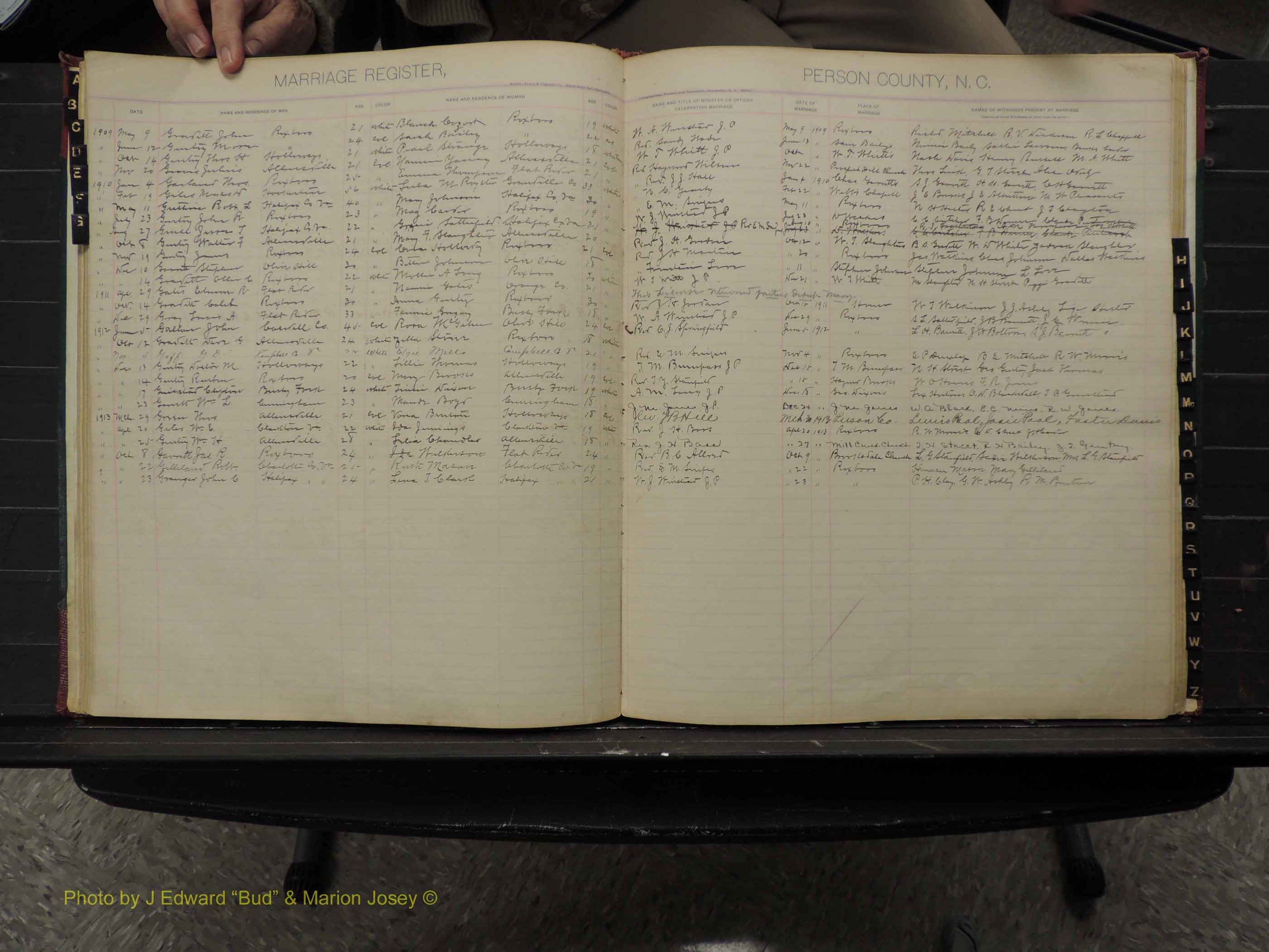 Person Co, NC, Marriages, Male Index, 1902-1913 (122).JPG