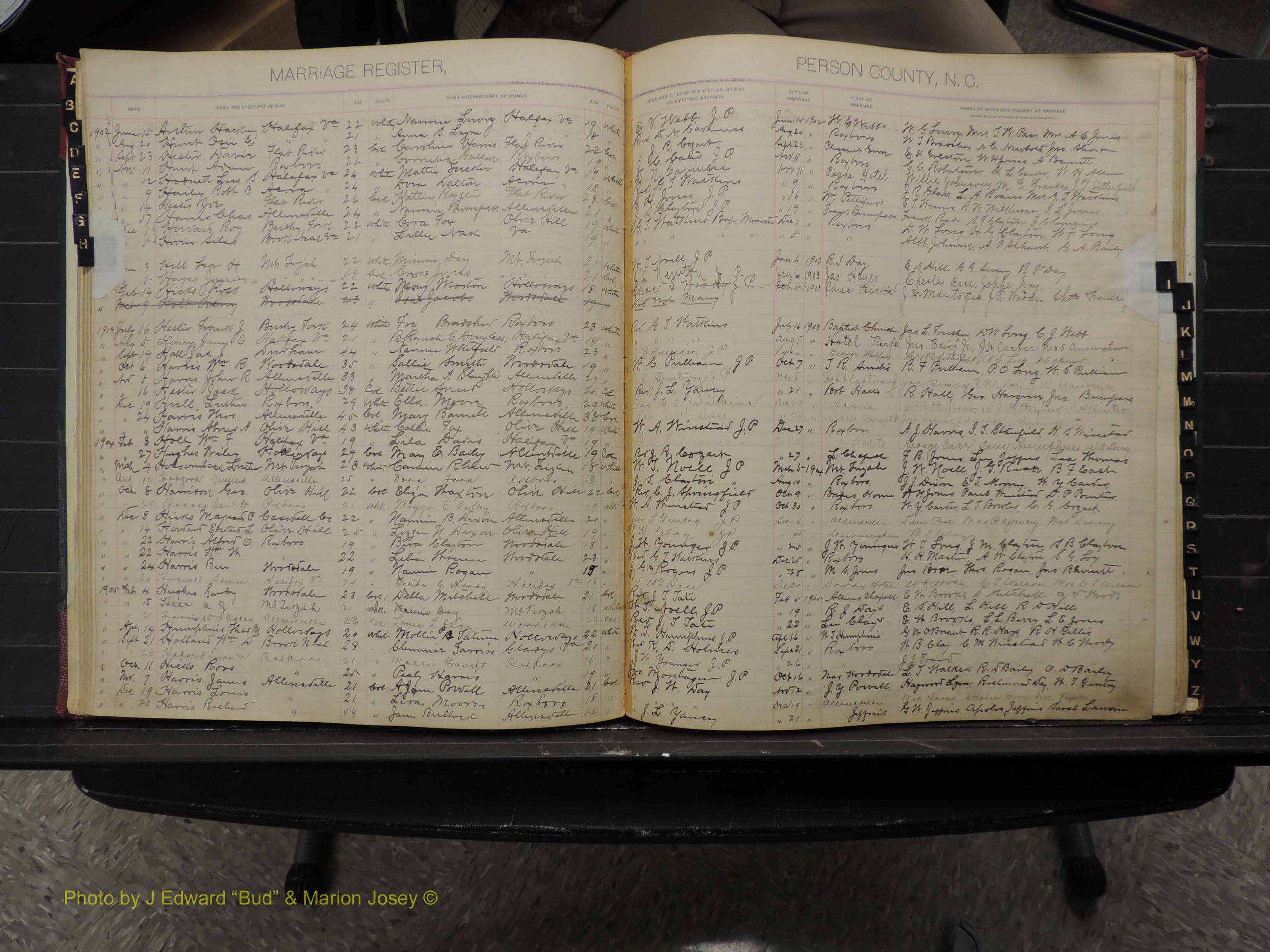 Person Co, NC, Marriages, Male Index, 1902-1913 (126).JPG