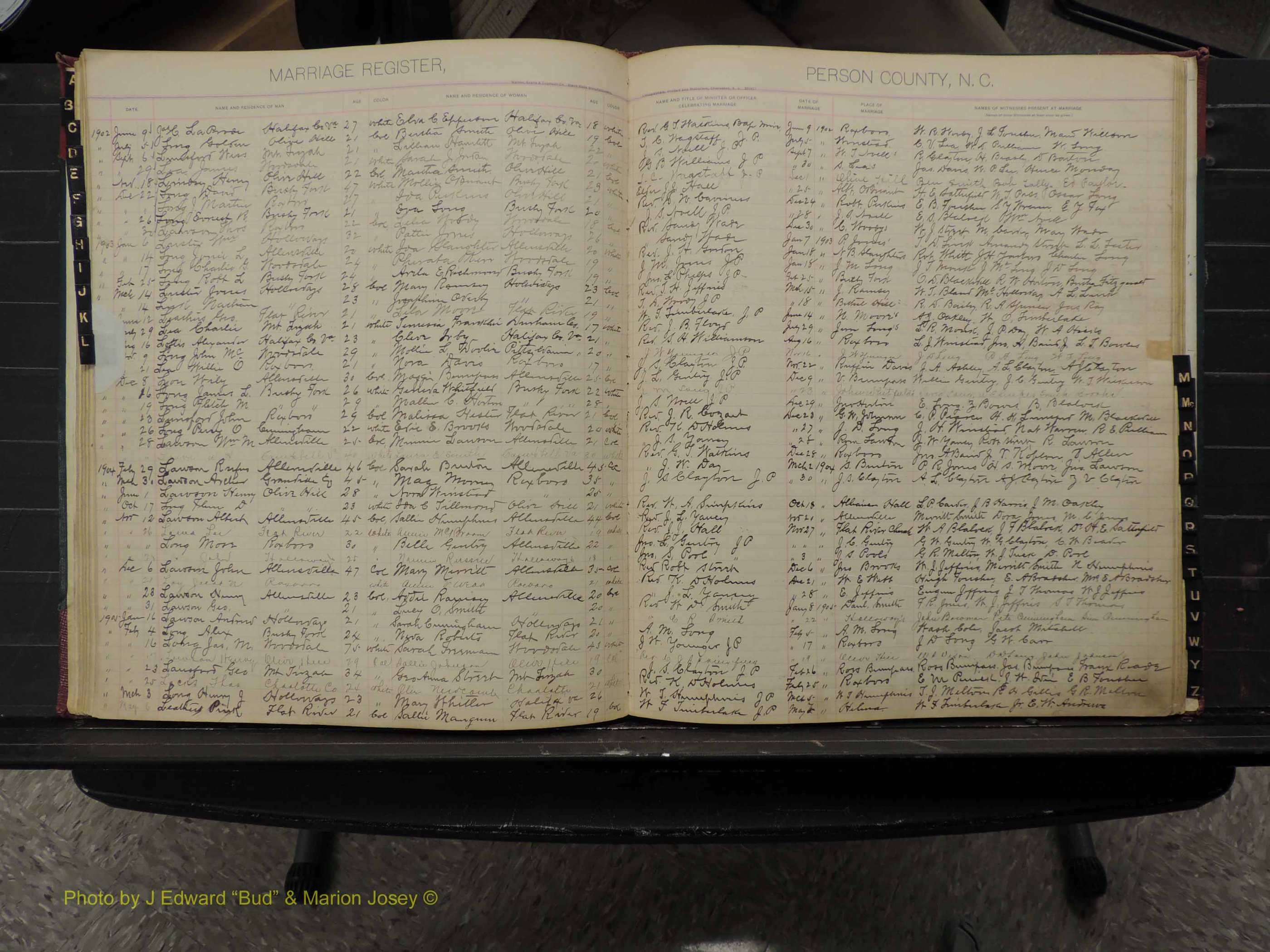 Person Co, NC, Marriages, Male Index, 1902-1913 (132).JPG