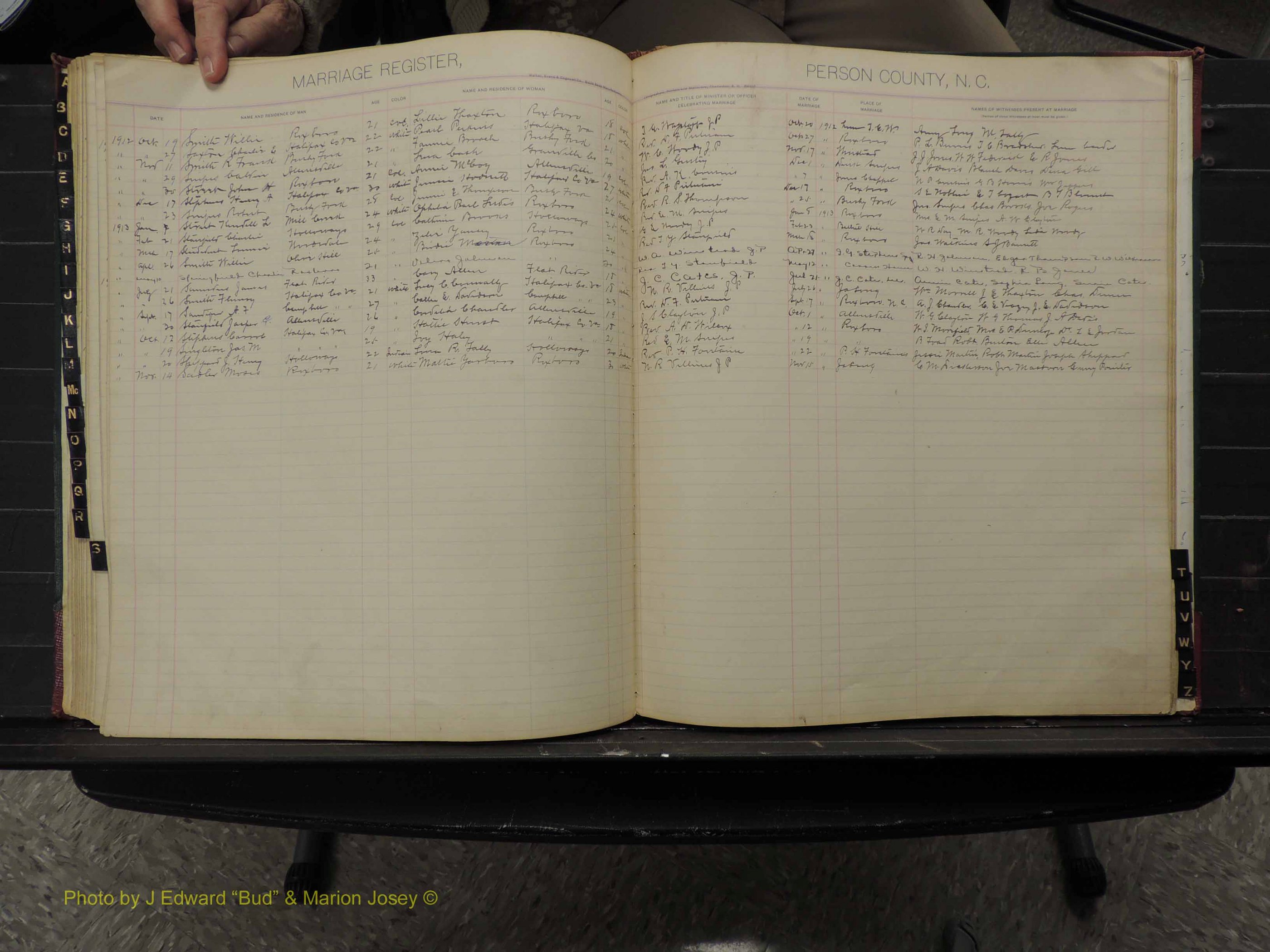 Person Co, NC, Marriages, Male Index, 1902-1913 (151).JPG