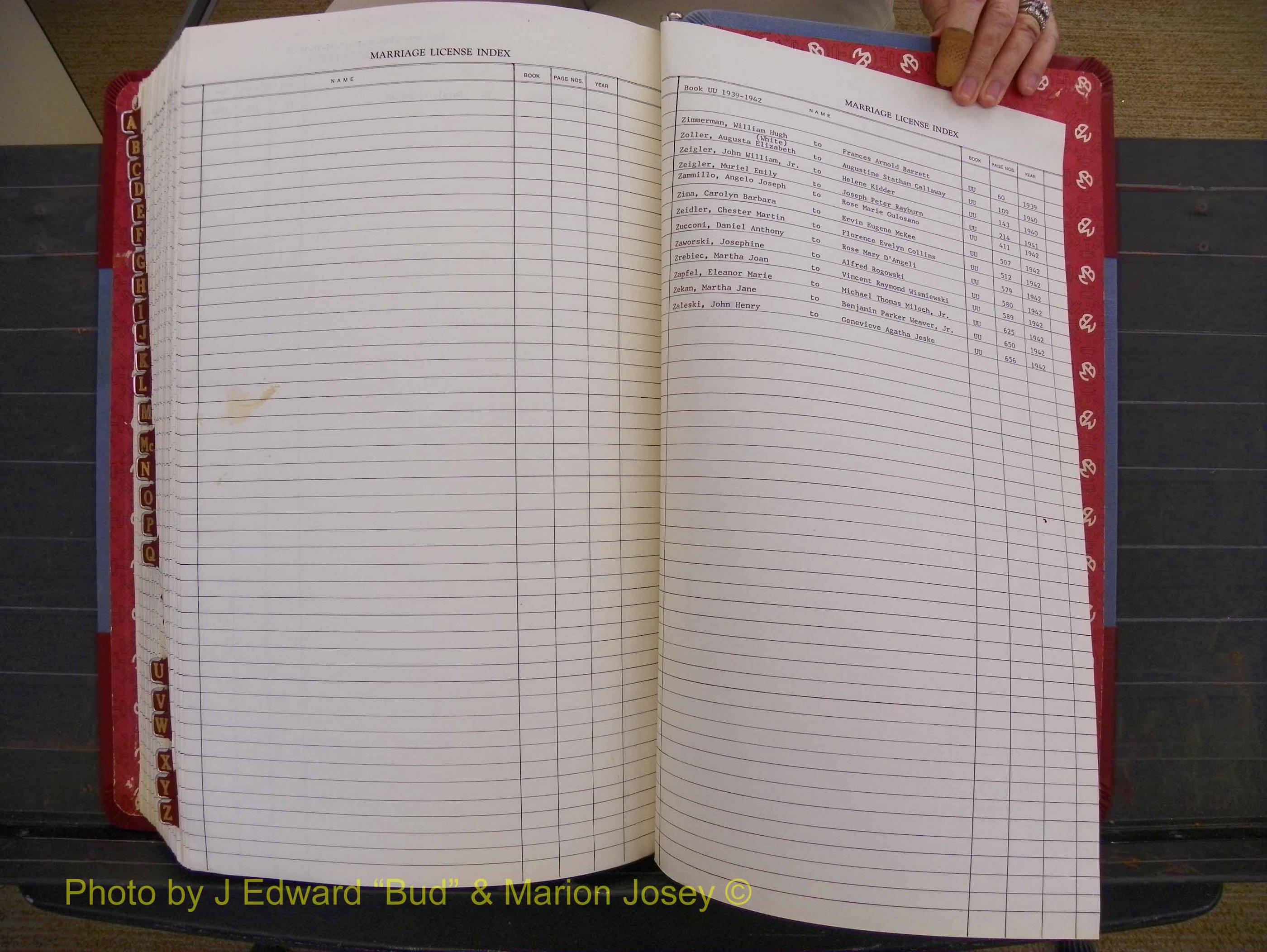 Richmond Marriages 1919-1942, Index Z (484).JPG