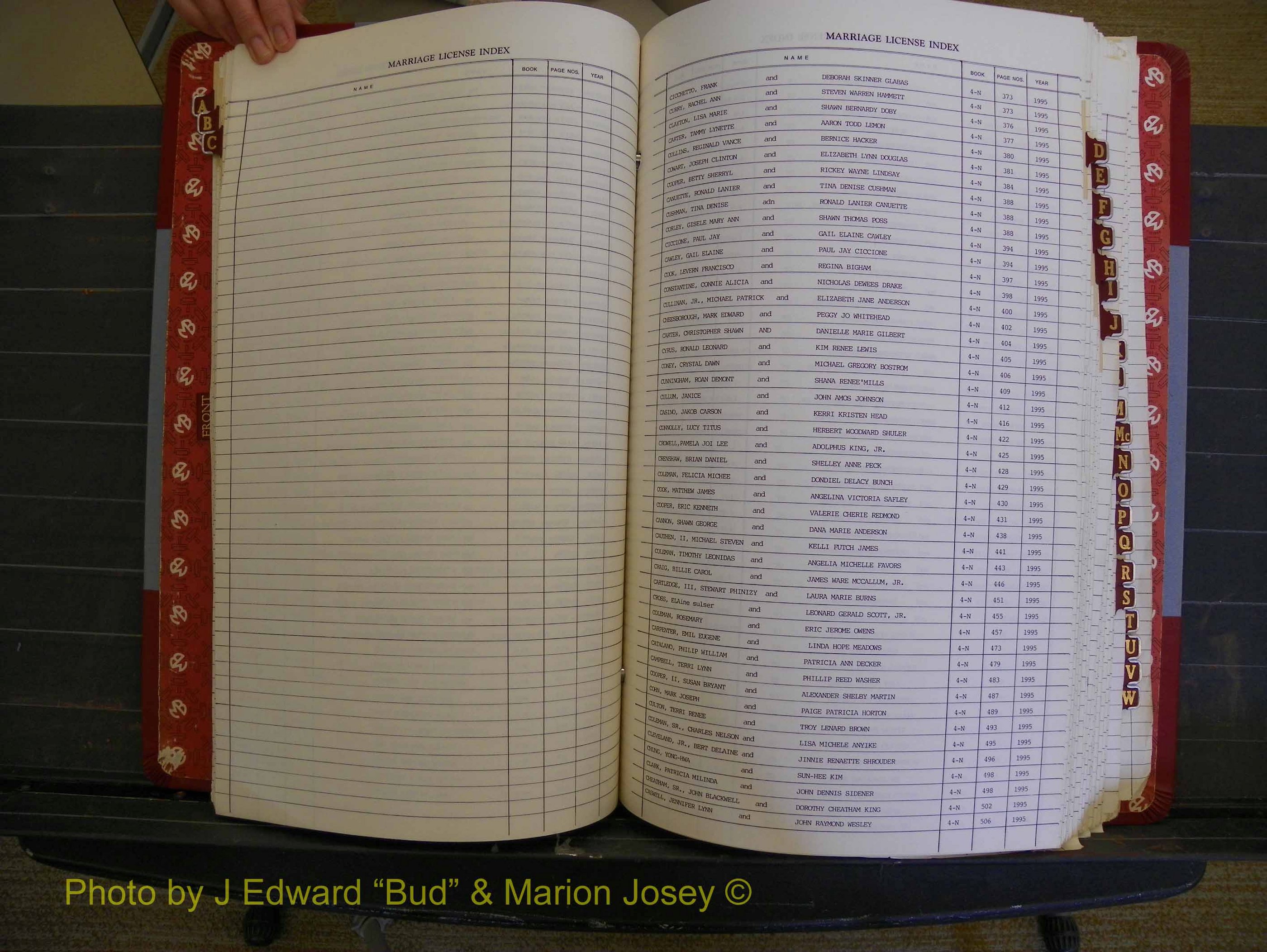 Richmond Marriages 1988-1995, Index C (150).JPG