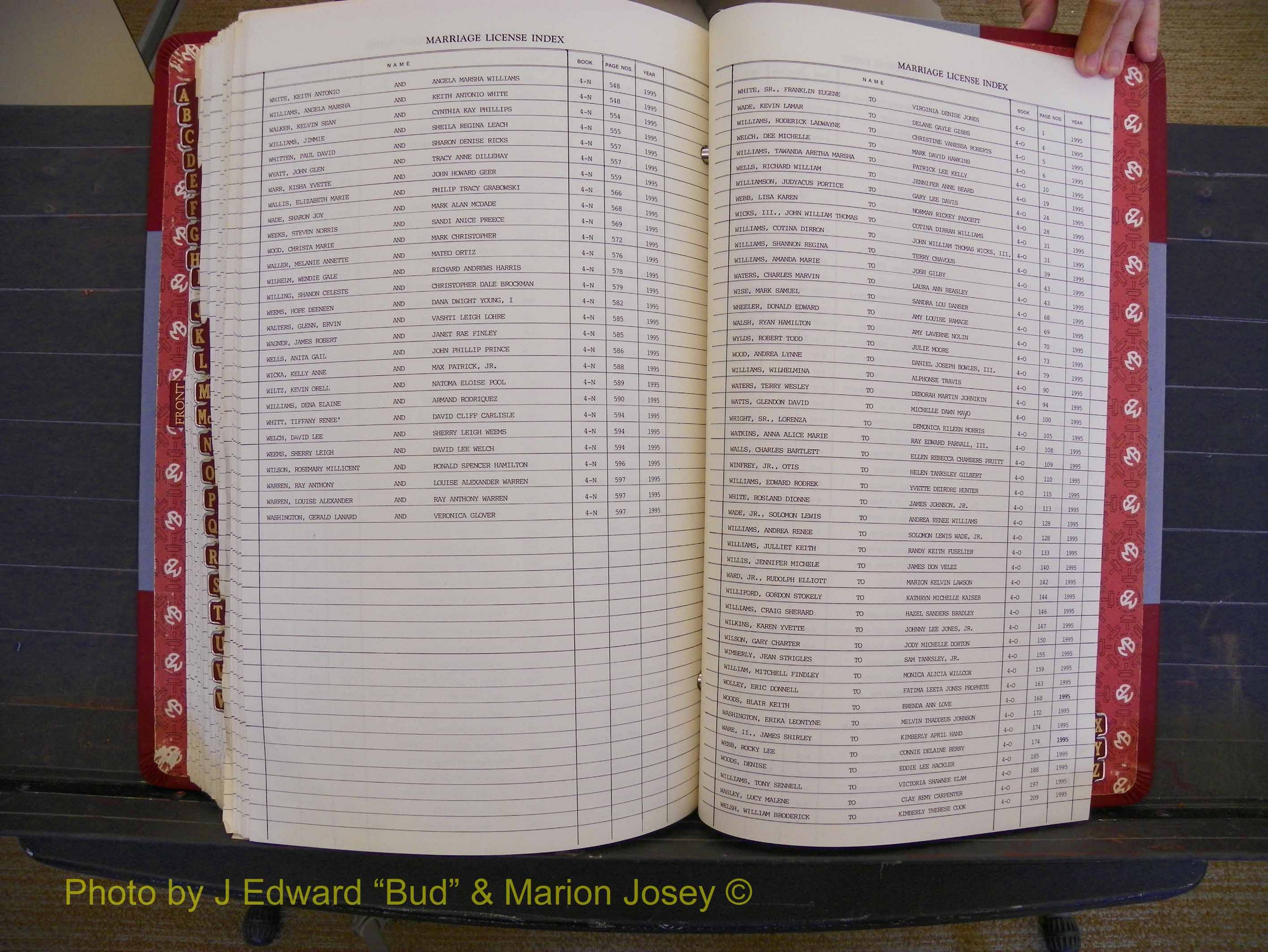 Richmond Marriages 1988-1995, Index W (360).JPG