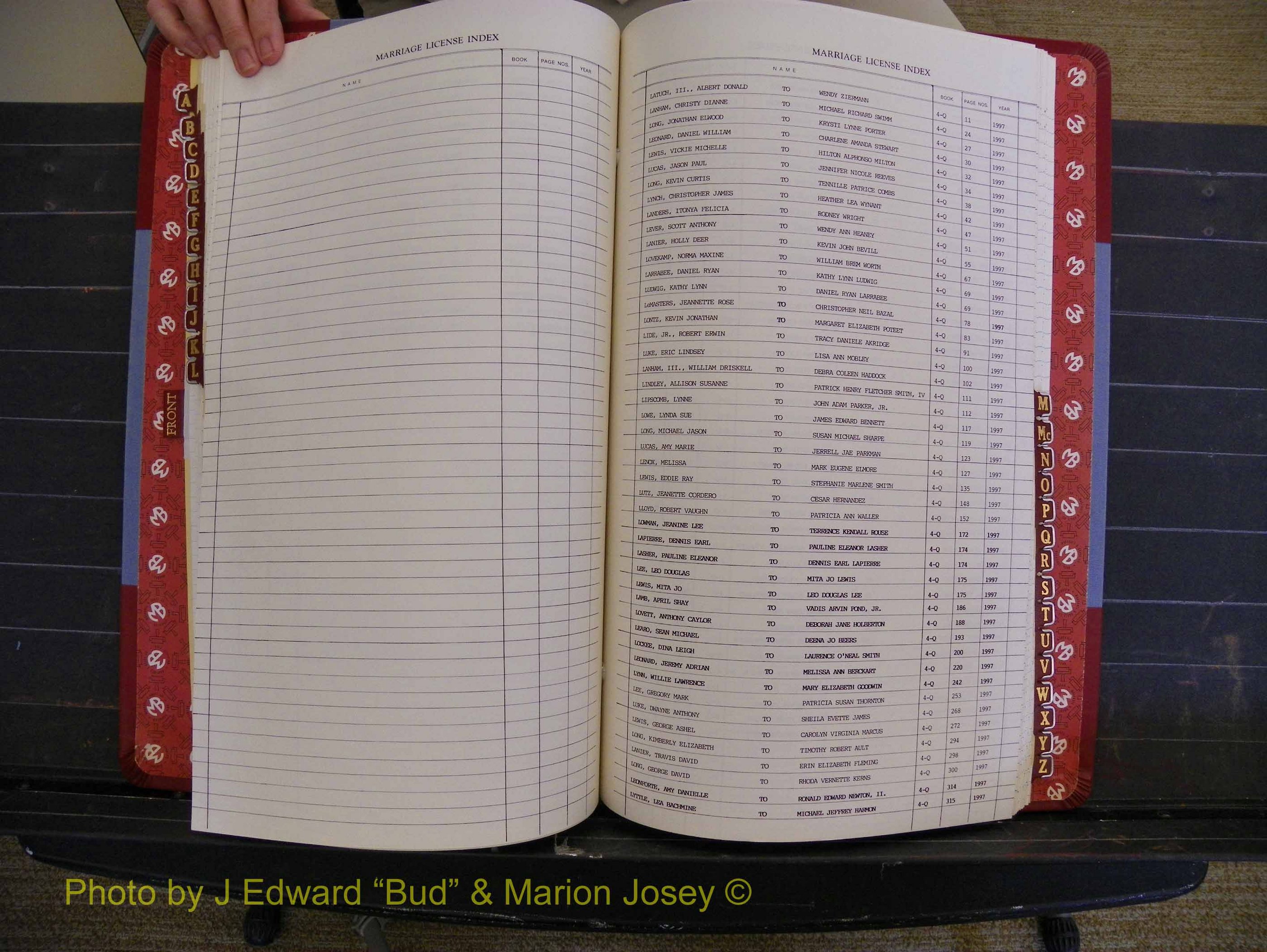 Richmond Marriages 1996-1998, Index L (162).JPG