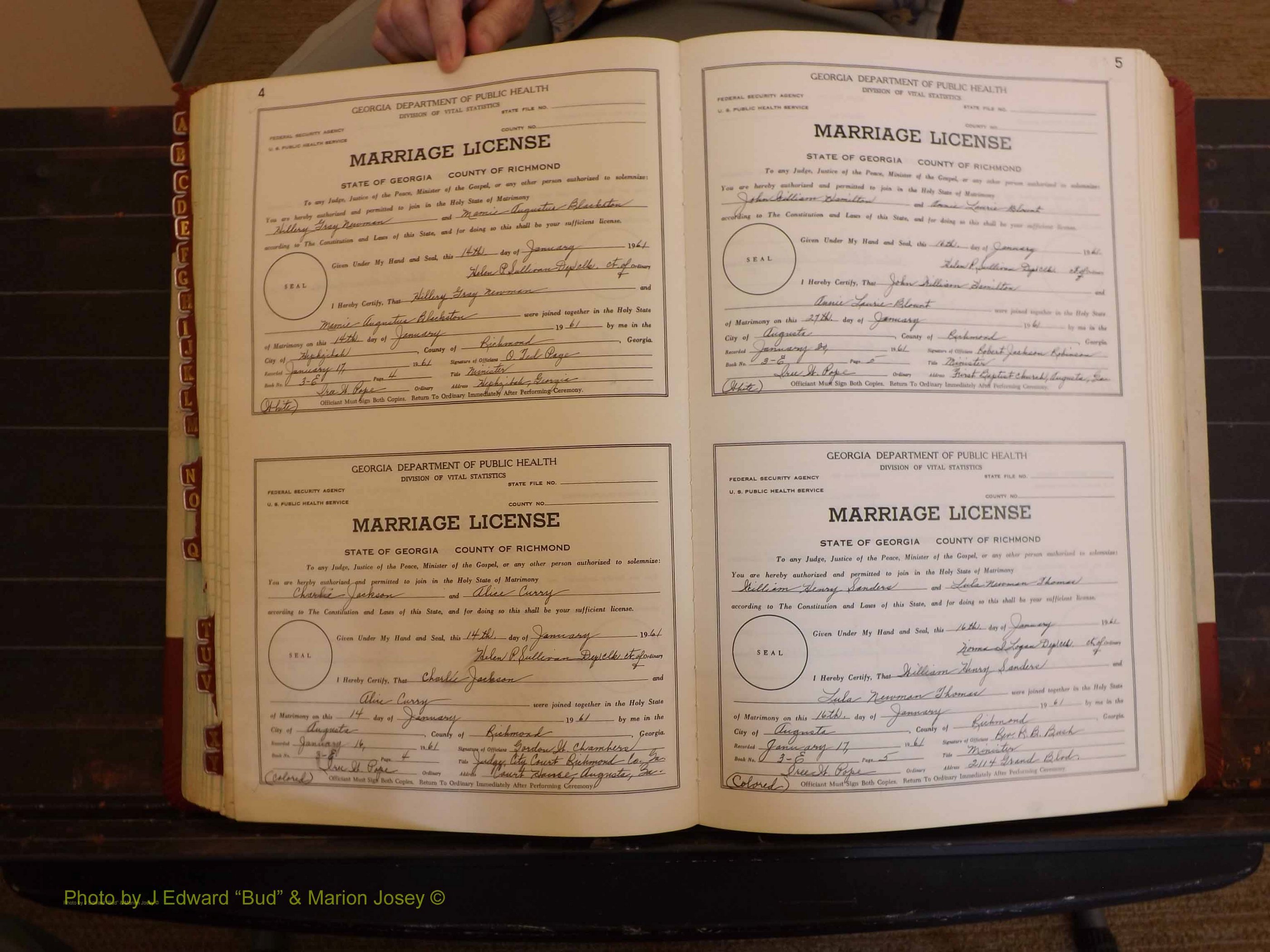 Richmond Marriages, 3E, 1961-1963 P 004-005.JPG
