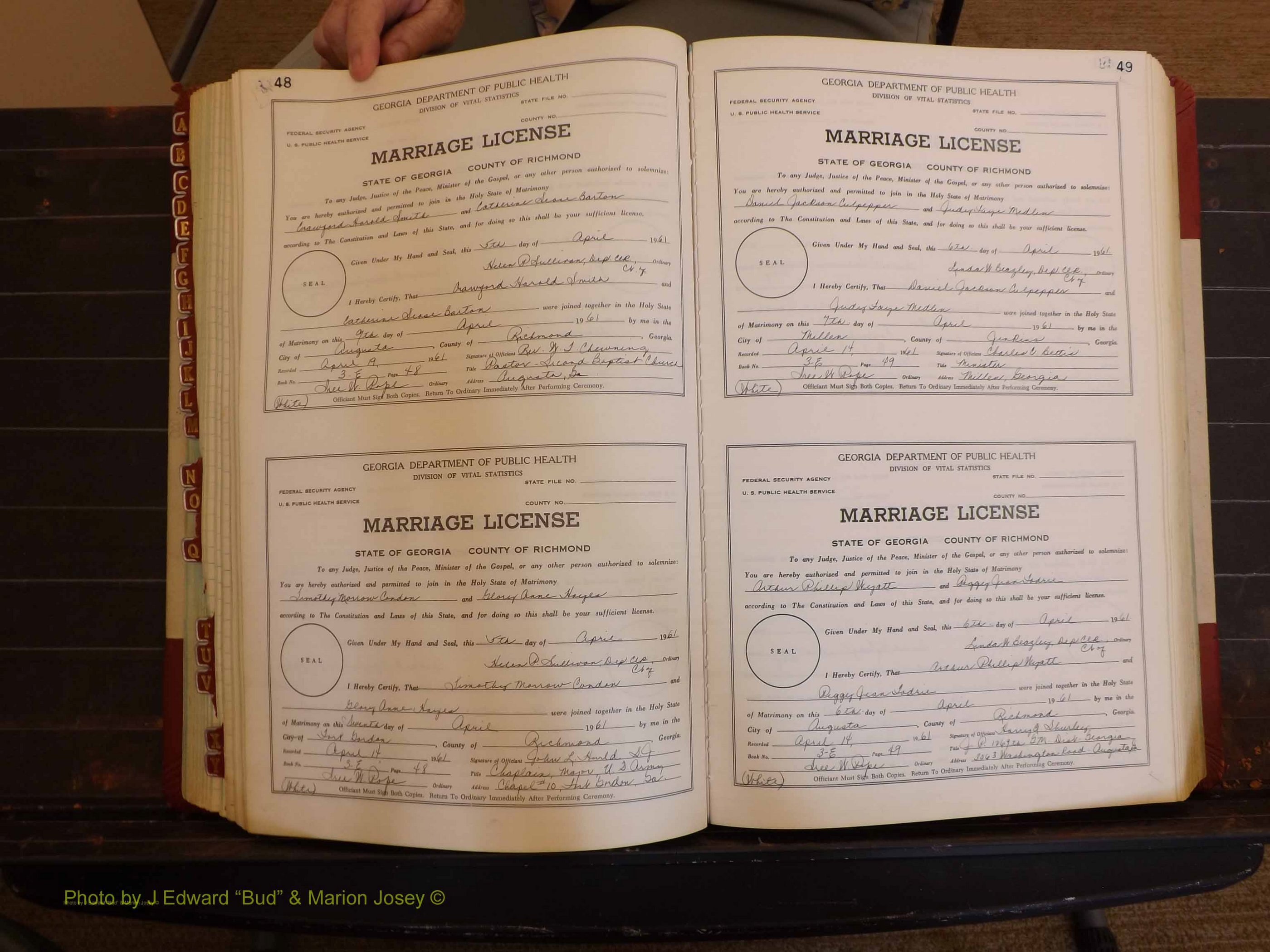Richmond Marriages, 3E, 1961-1963 P 048-049.JPG
