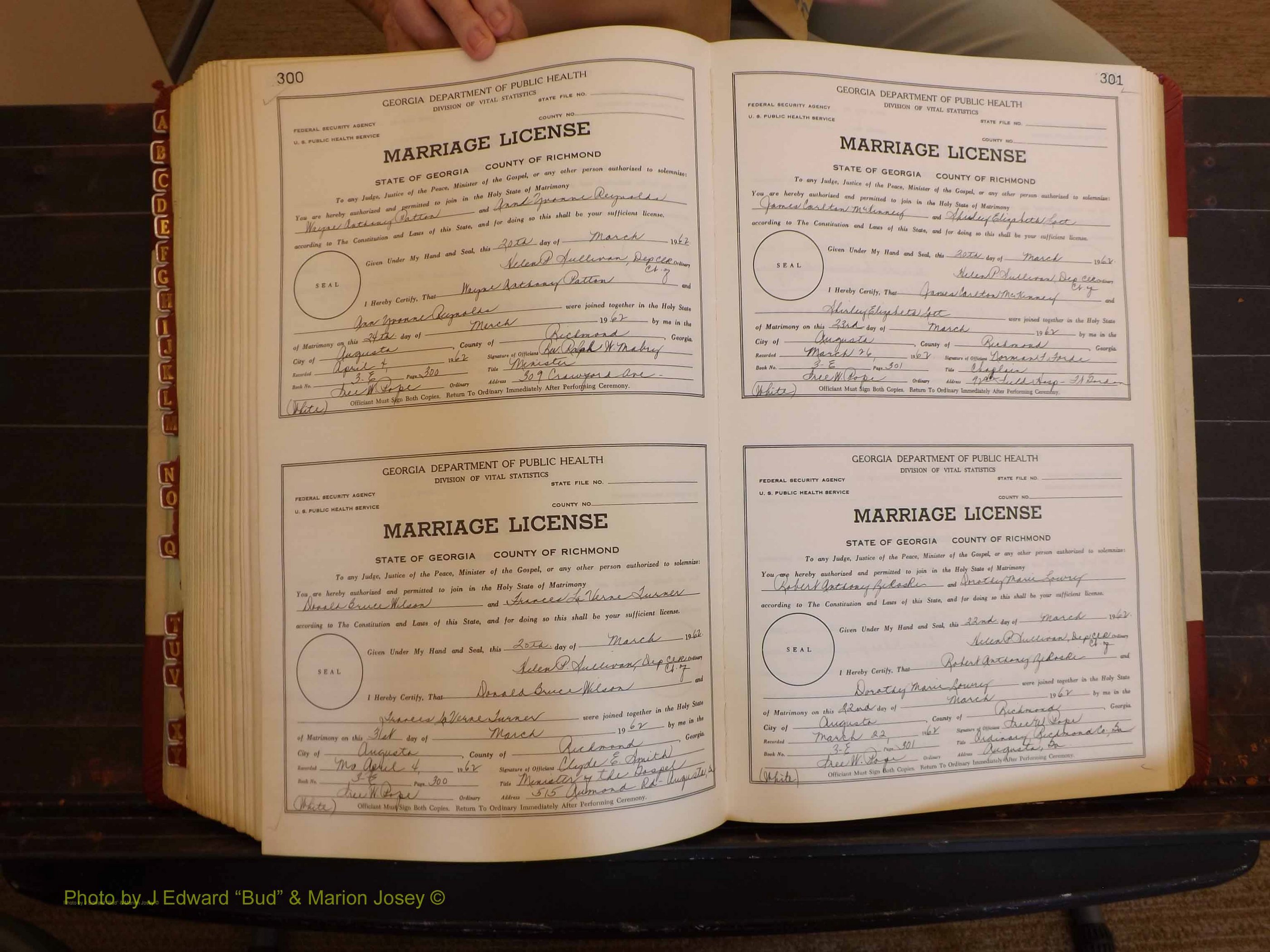 Richmond Marriages, 3E, 1961-1963 P 300-301.JPG