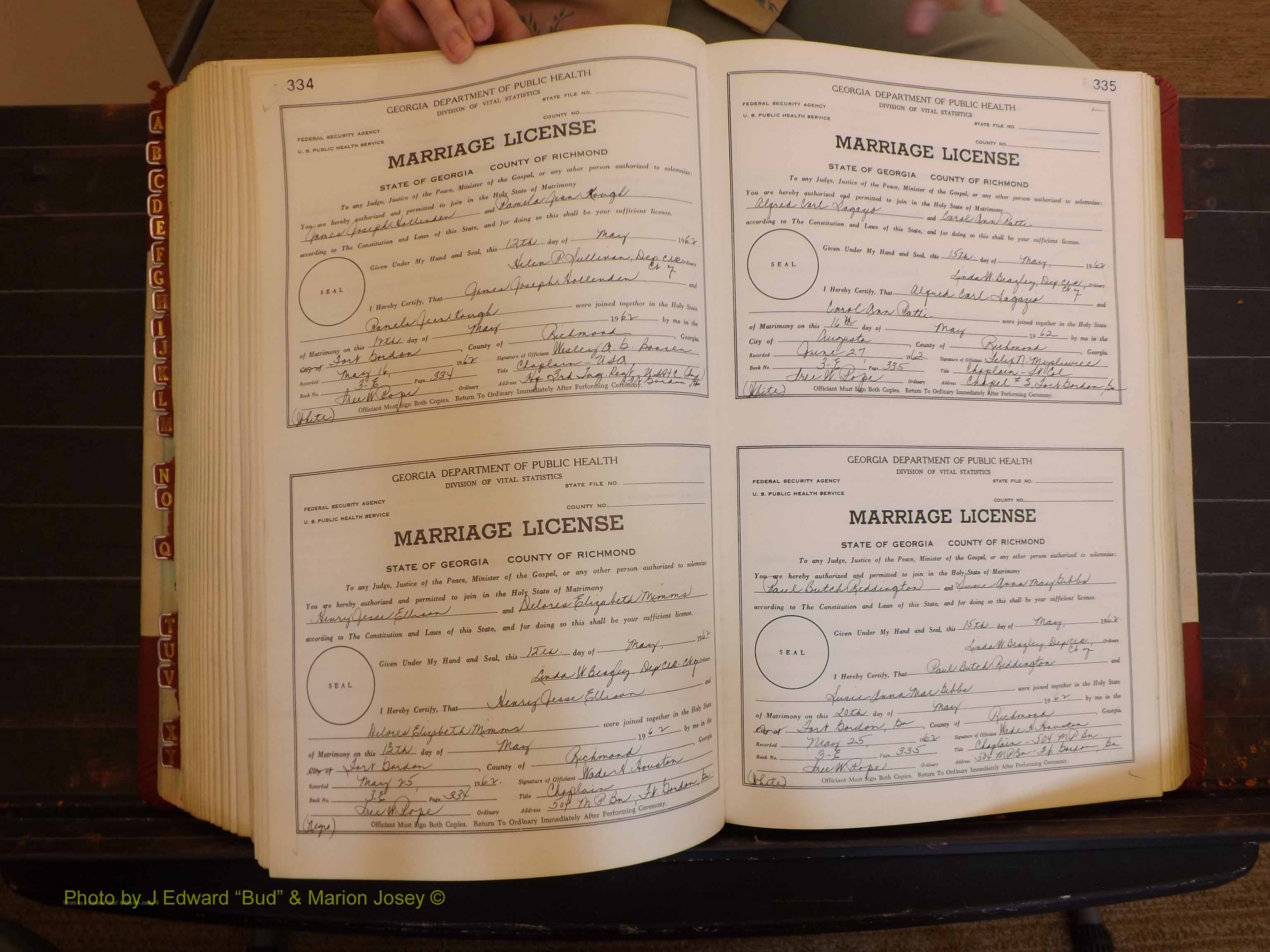 Richmond Marriages, 3E, 1961-1963 P 334-335.JPG