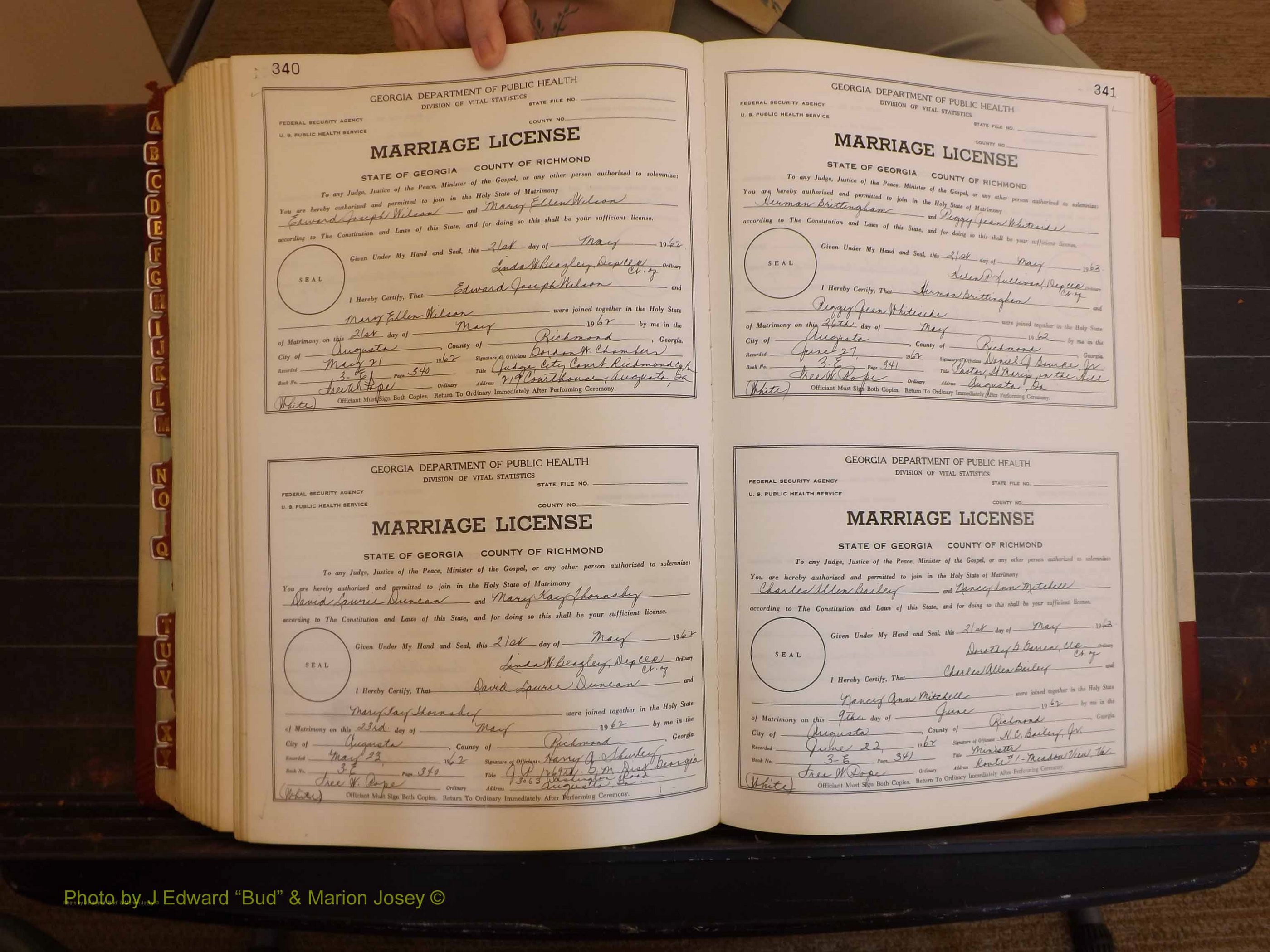 Richmond Marriages, 3E, 1961-1963 P 340-341.JPG