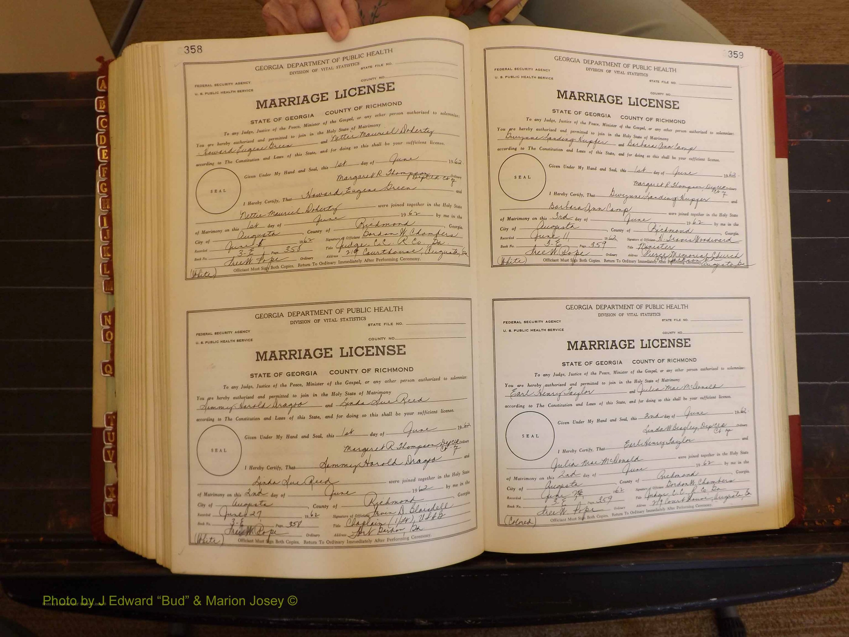 Richmond Marriages, 3E, 1961-1963 P 358-359.JPG