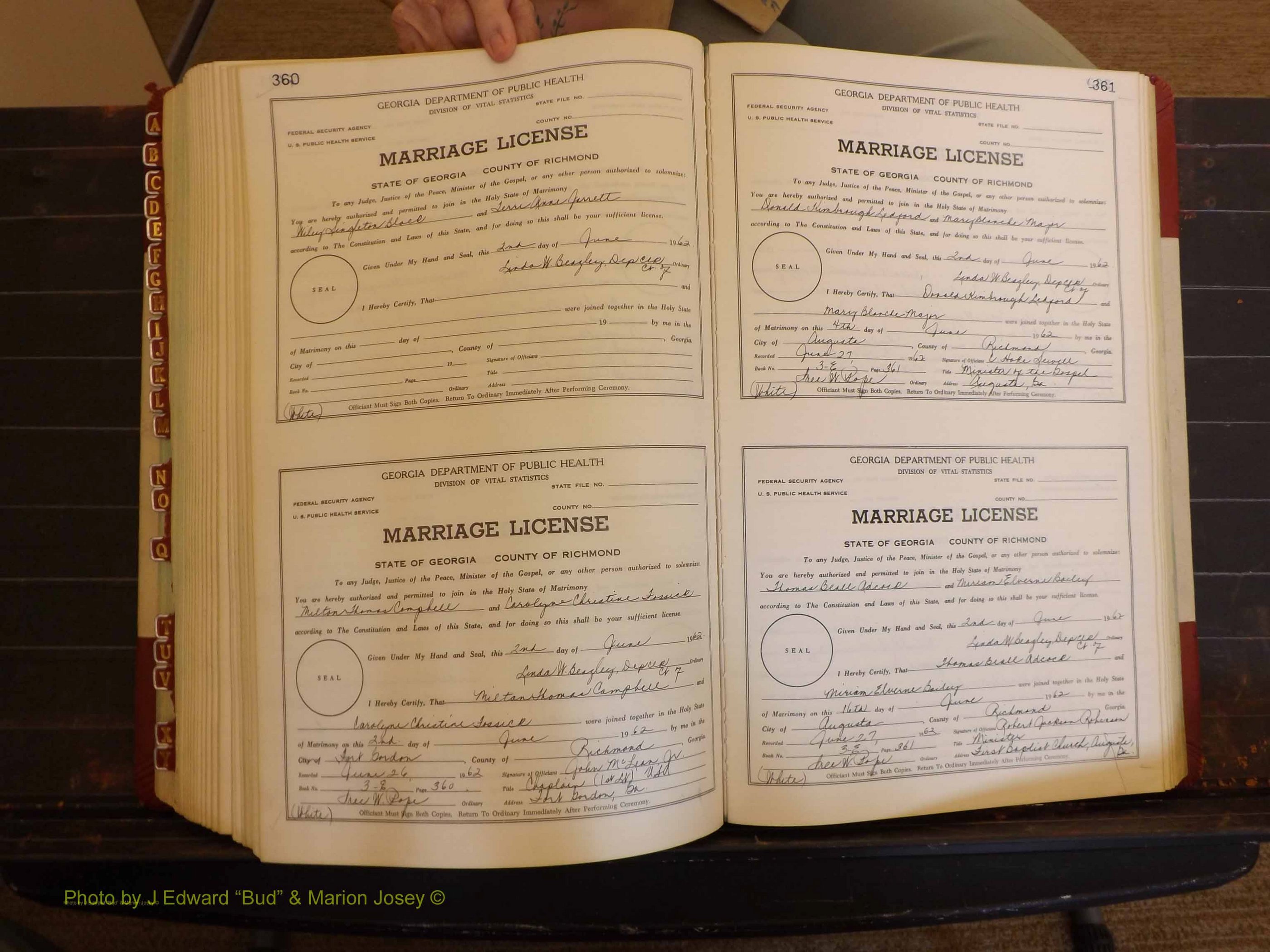 Richmond Marriages, 3E, 1961-1963 P 360-361.JPG