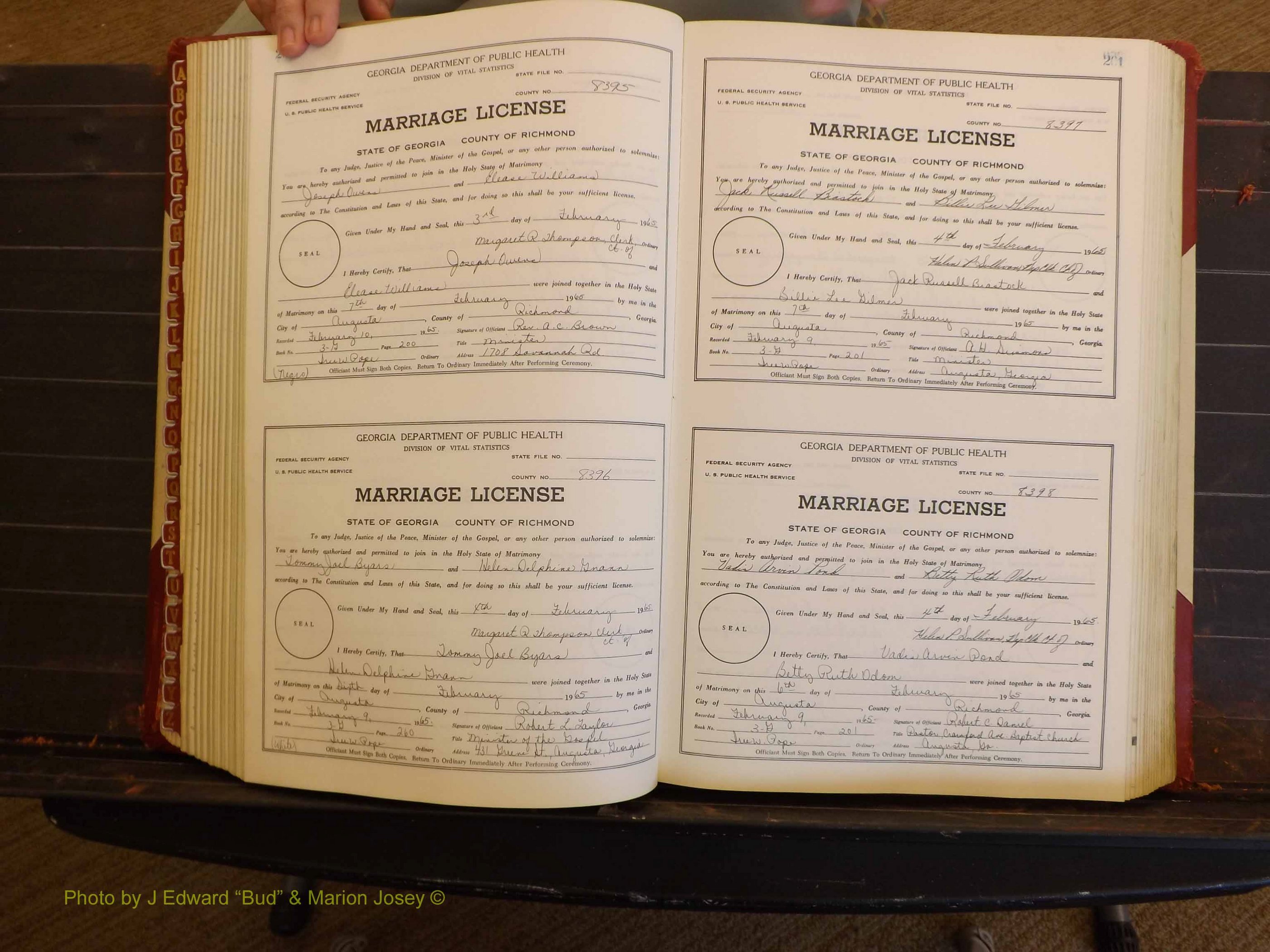 Richmond Marriages, 3G, 1964-1966 P 200-201.JPG