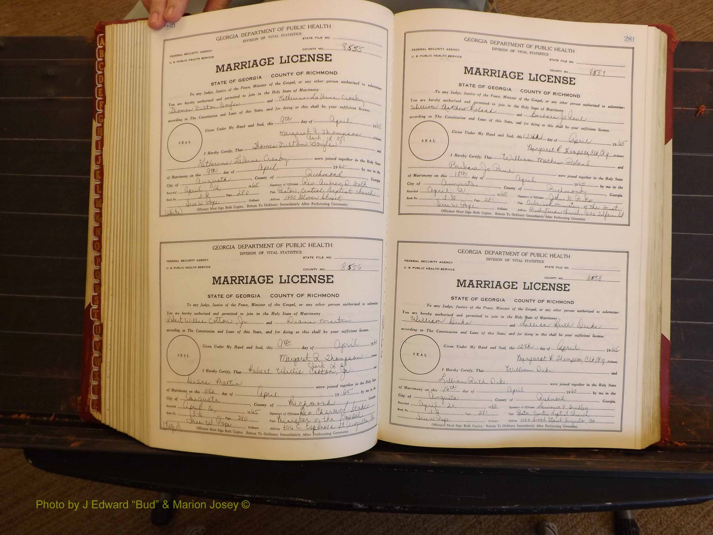 Richmond Marriages, 3G, 1964-1966 P 280-281.JPG