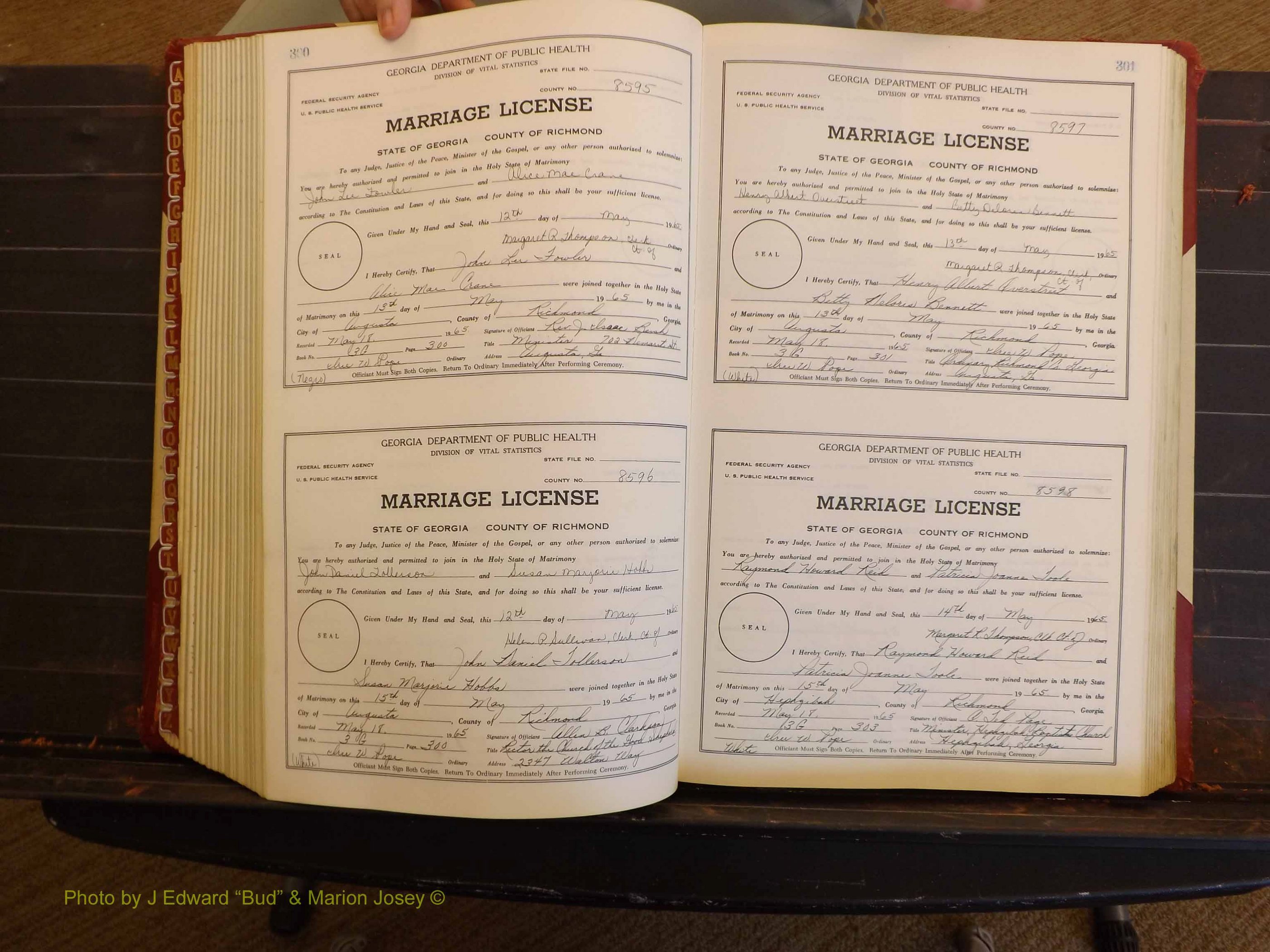 Richmond Marriages, 3G, 1964-1966 P 300-301.JPG