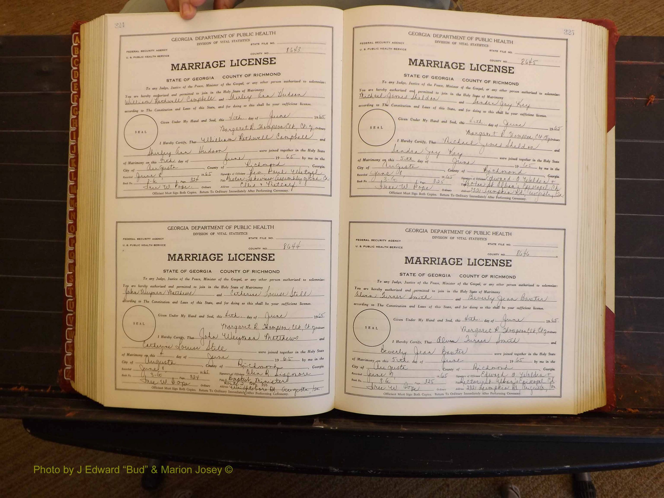 Richmond Marriages, 3G, 1964-1966 P 324-325.JPG