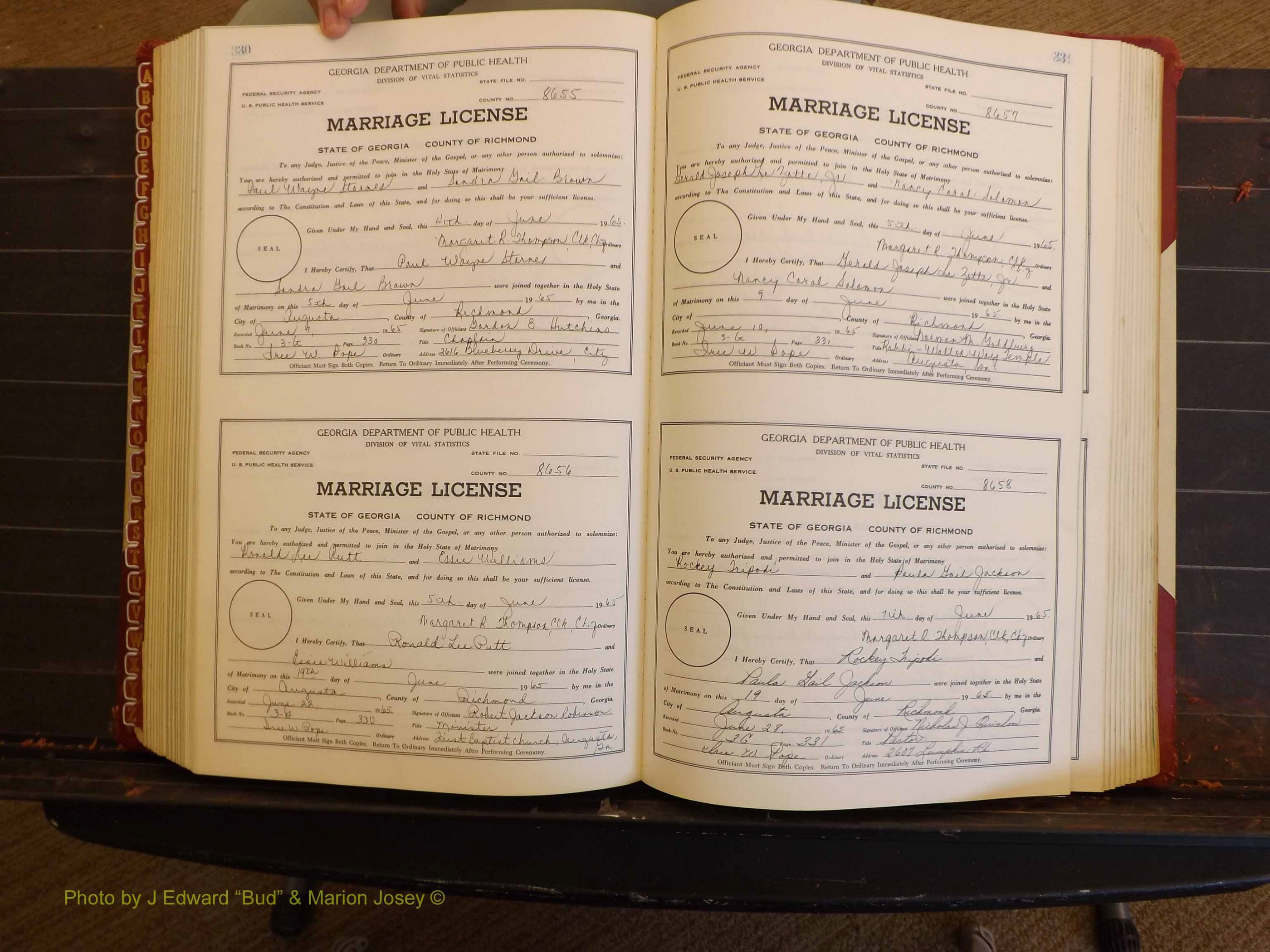 Richmond Marriages, 3G, 1964-1966 P 330-331.JPG