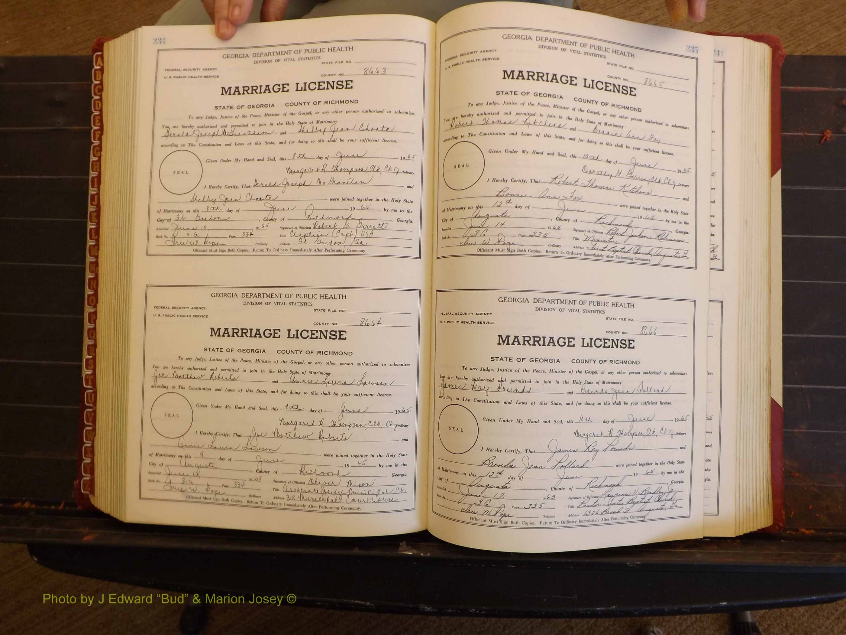 Richmond Marriages, 3G, 1964-1966 P 334-335.JPG