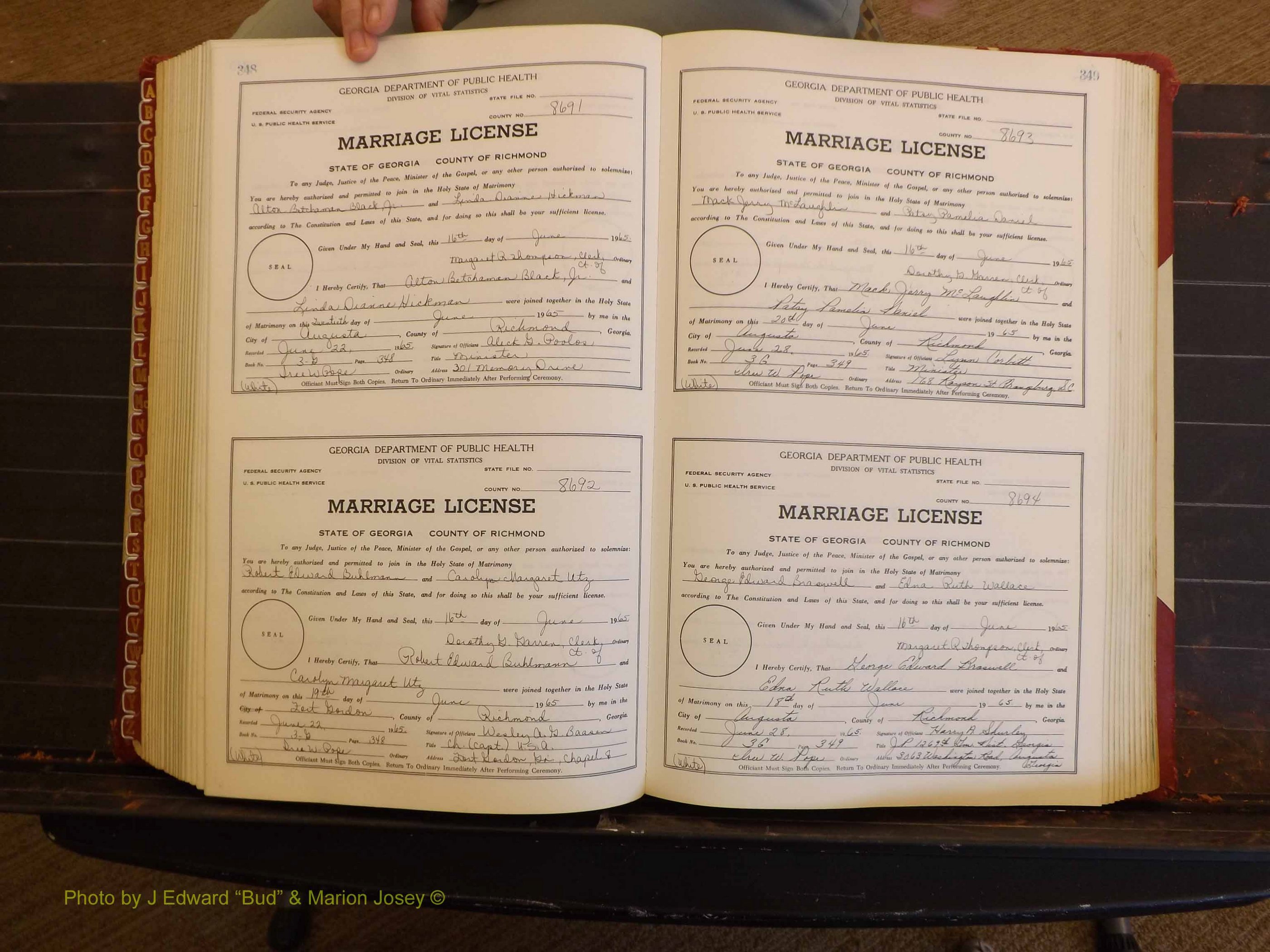Richmond Marriages, 3G, 1964-1966 P 348-349.JPG