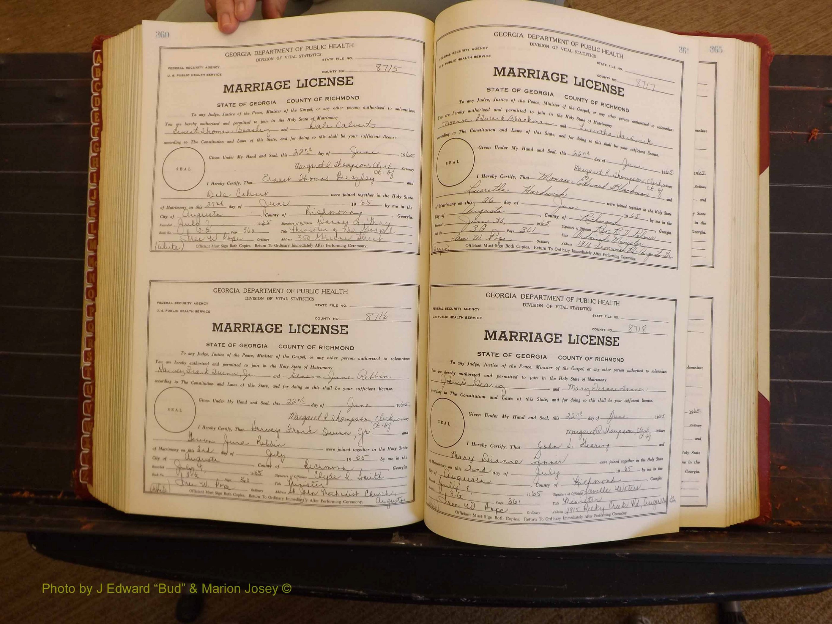 Richmond Marriages, 3G, 1964-1966 P 360-361.JPG