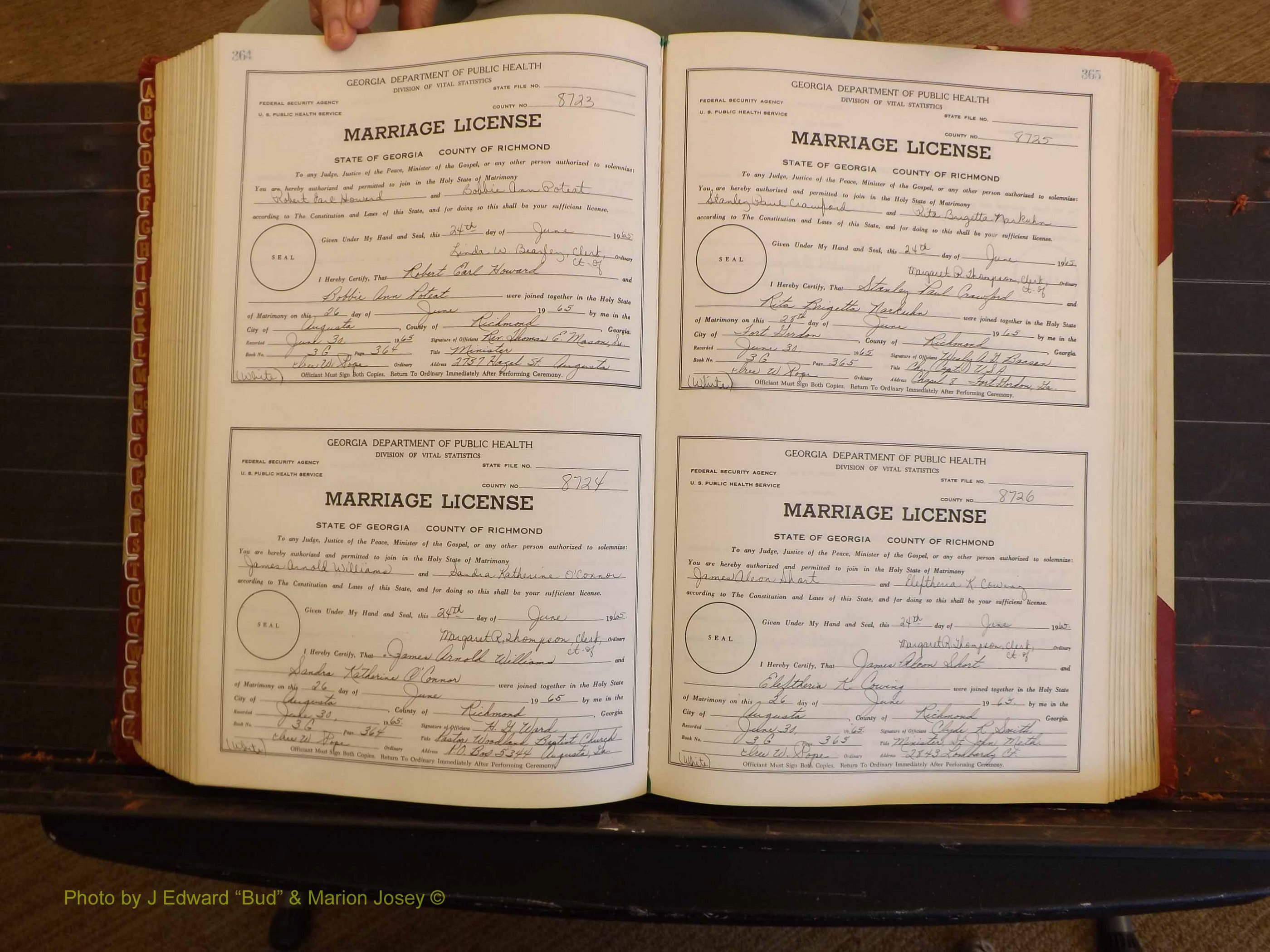 Richmond Marriages, 3G, 1964-1966 P 364-365.JPG