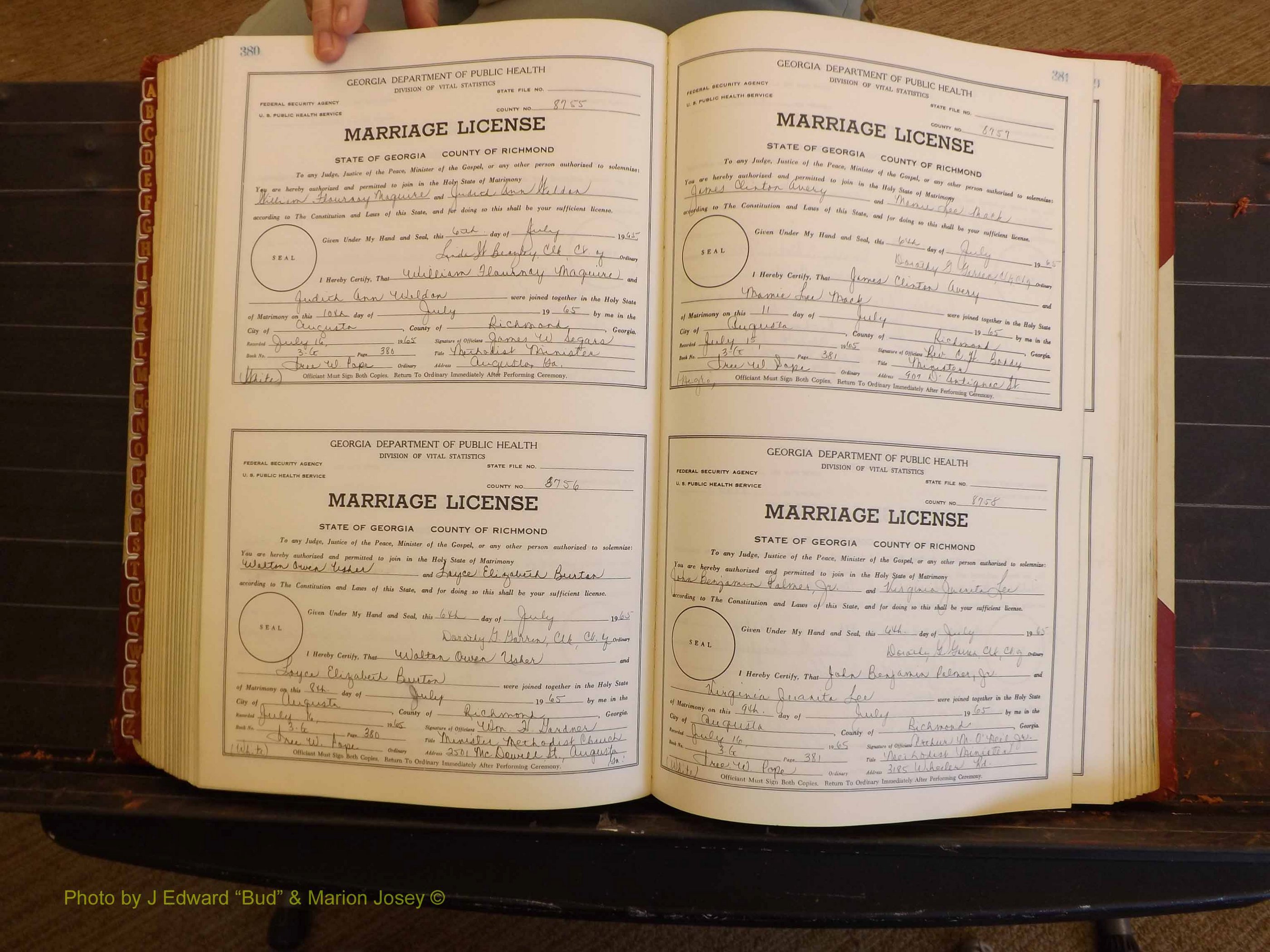 Richmond Marriages, 3G, 1964-1966 P 380-381.JPG