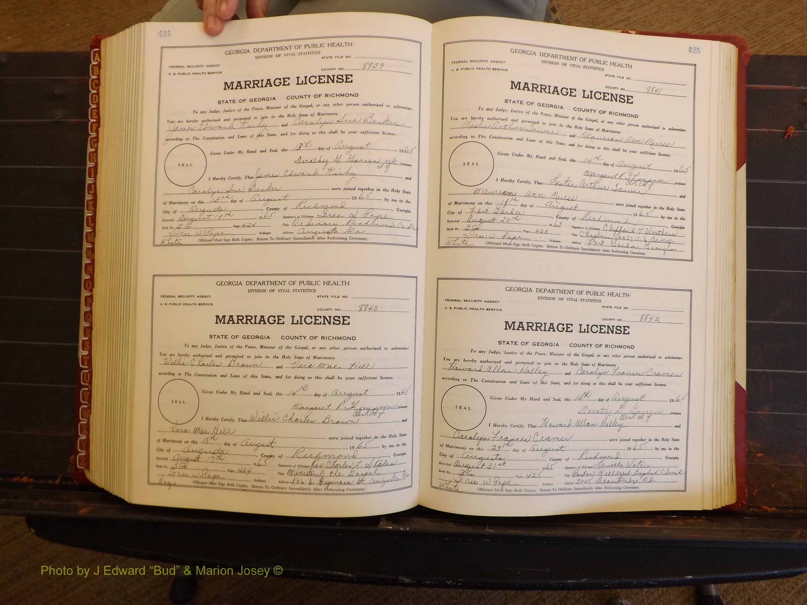 Richmond Marriages, 3G, 1964-1966 P 424-425.JPG