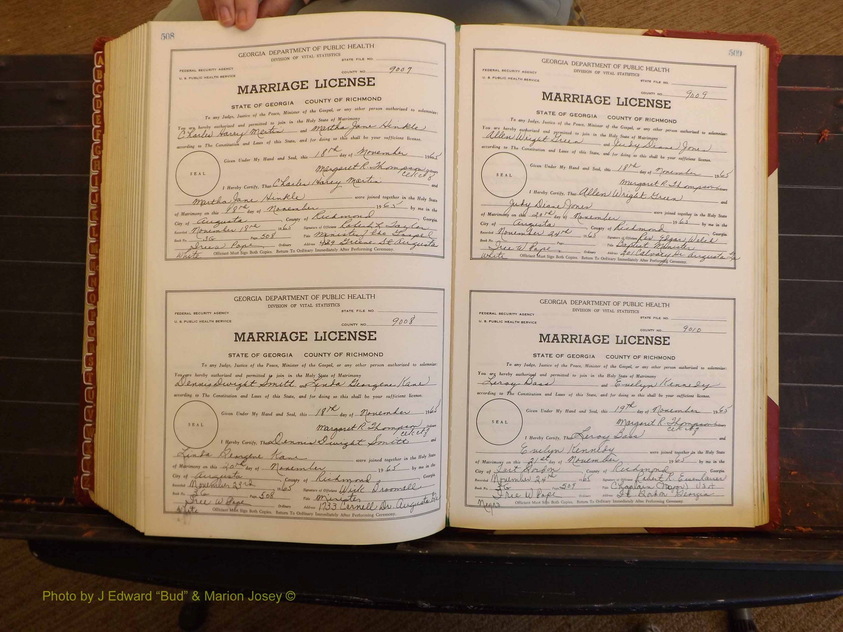 Richmond Marriages, 3G, 1964-1966 P 508-509.JPG
