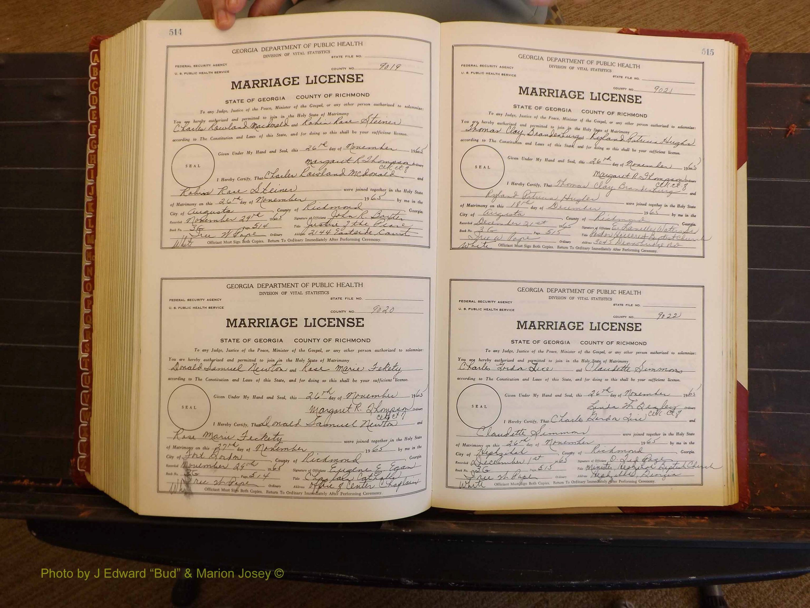 Richmond Marriages, 3G, 1964-1966 P 514-515.JPG