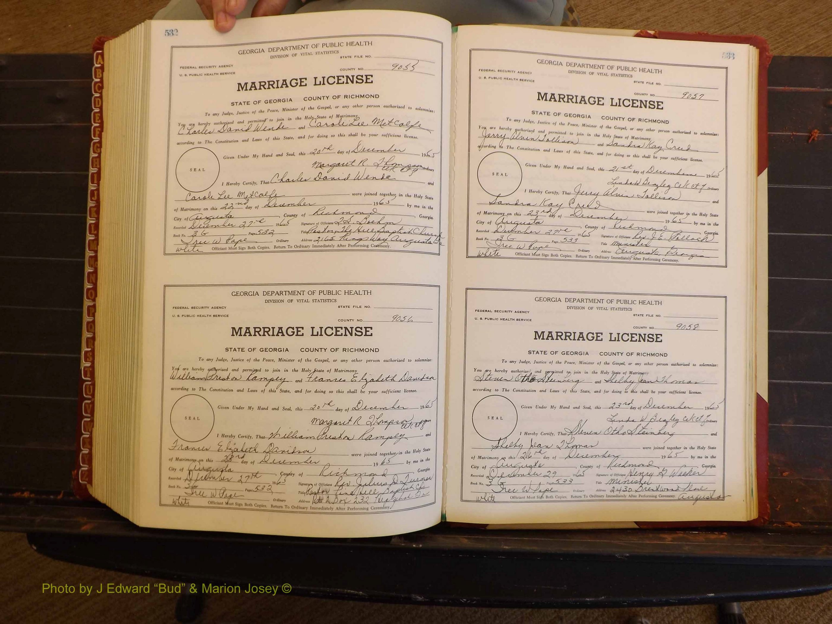 Richmond Marriages, 3G, 1964-1966 P 532-533.JPG