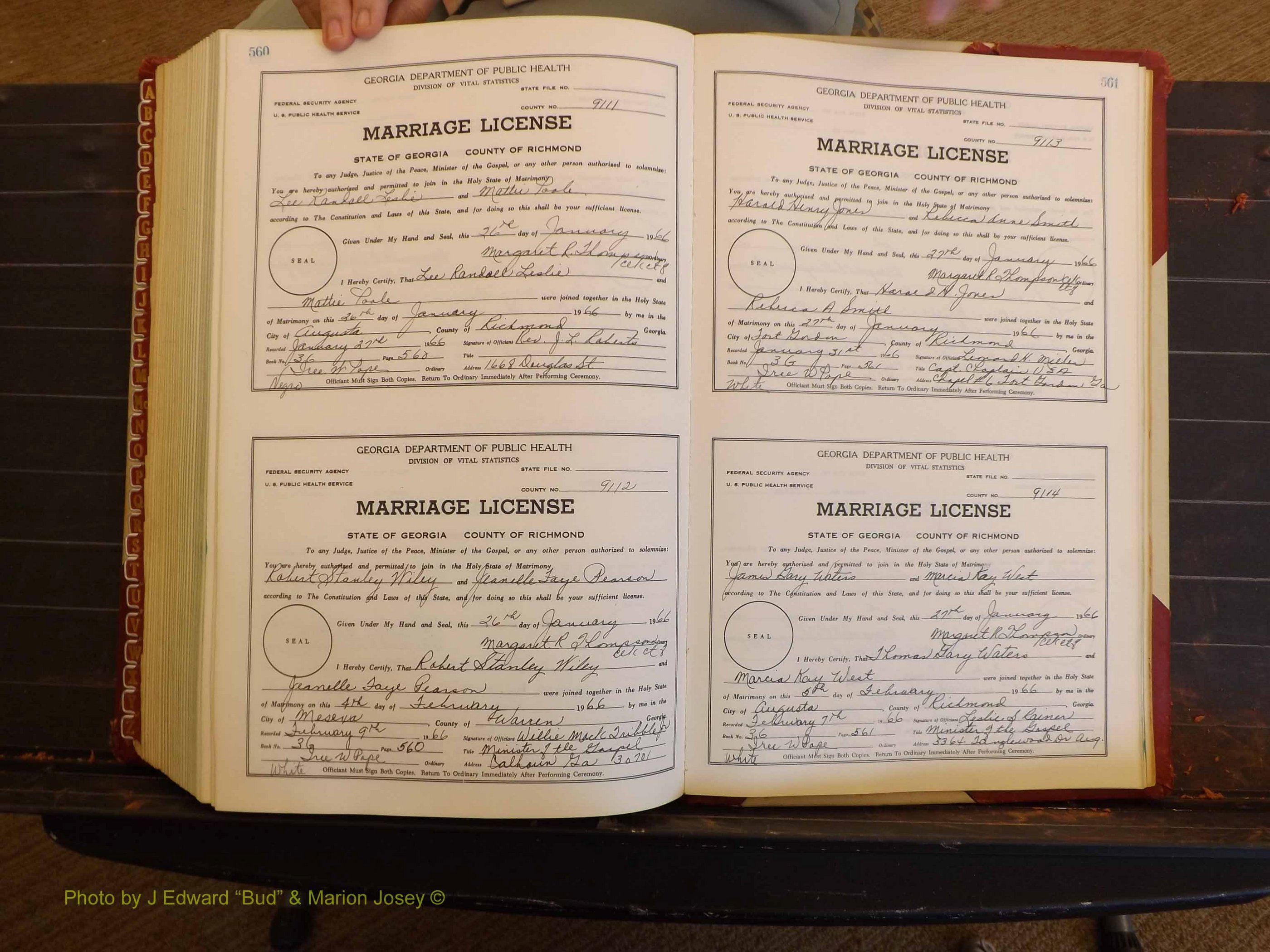 Richmond Marriages, 3G, 1964-1966 P 560-561.JPG