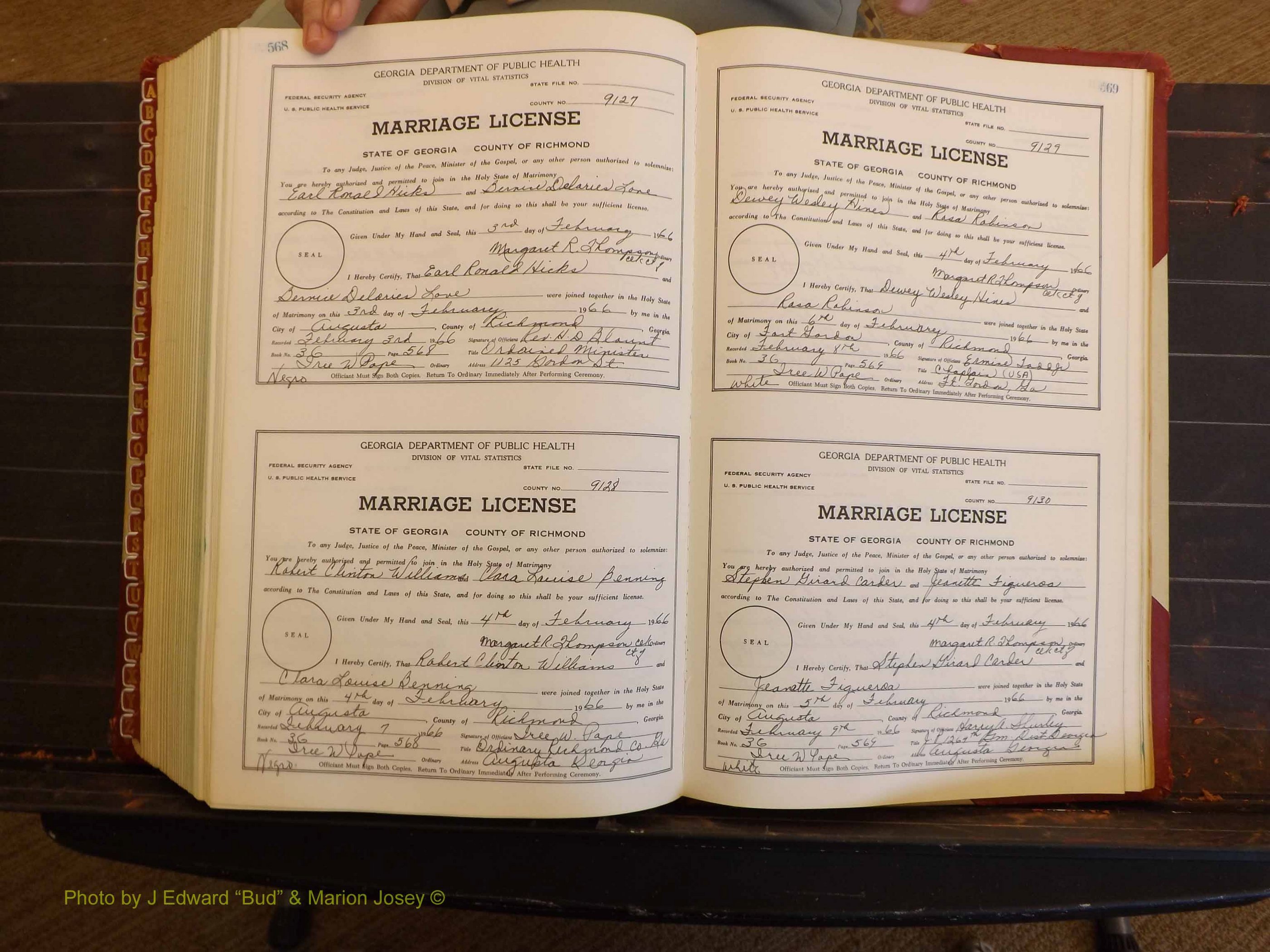 Richmond Marriages, 3G, 1964-1966 P 568-569.JPG