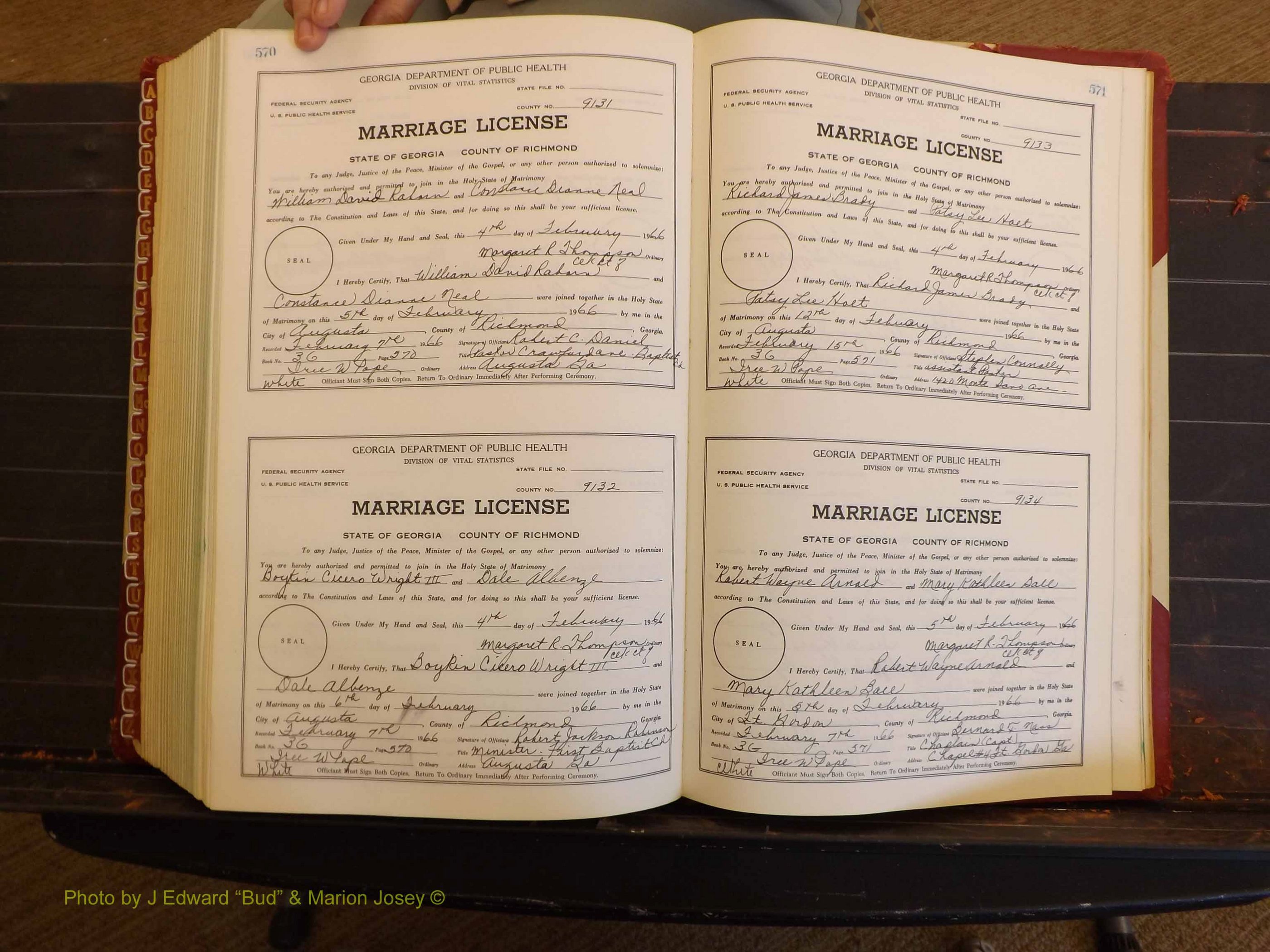 Richmond Marriages, 3G, 1964-1966 P 570-571.JPG