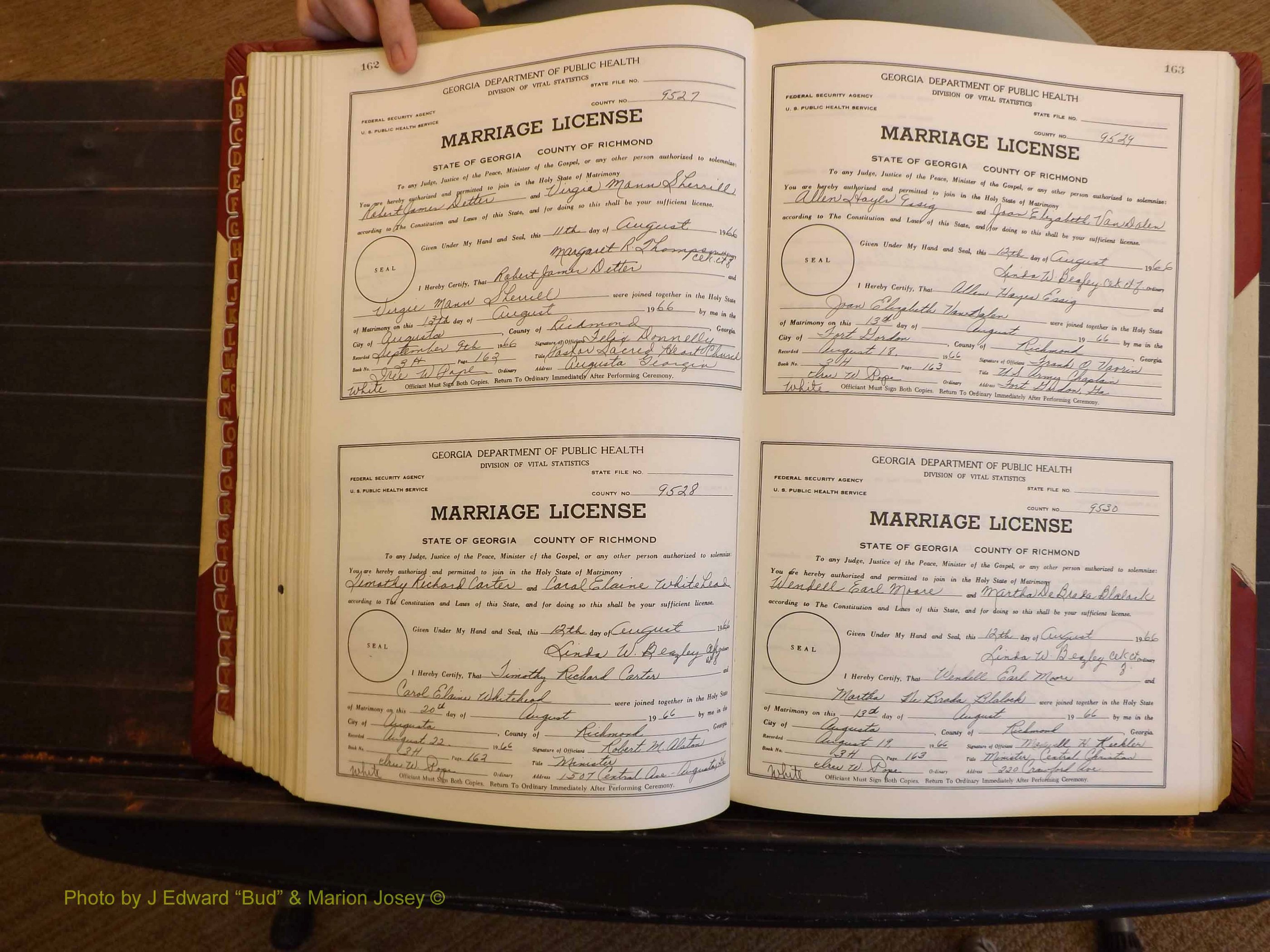 Richmond Marriages, 3H, 1966-1967 P 162-163.JPG