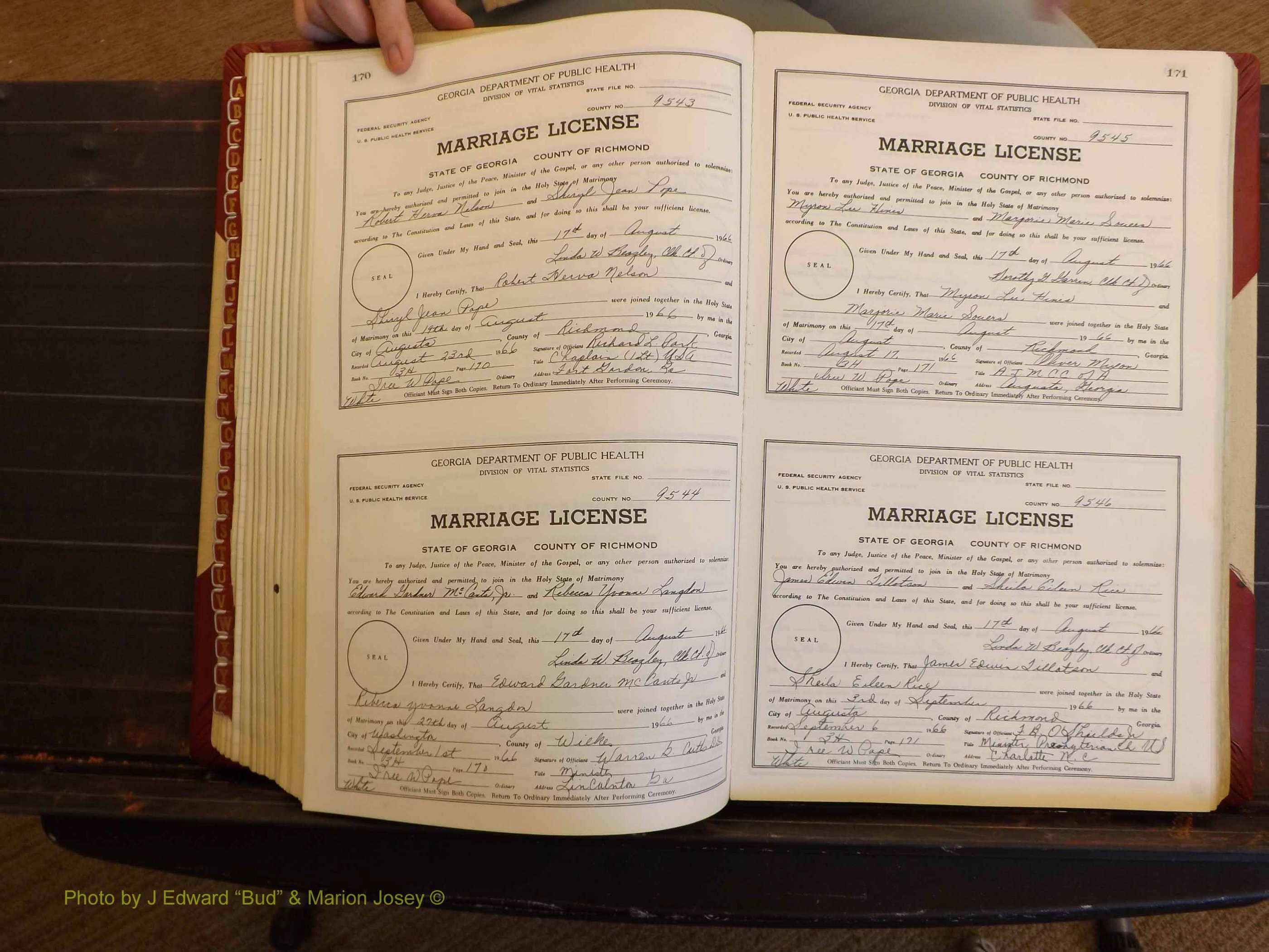 Richmond Marriages, 3H, 1966-1967 P 170-171.JPG