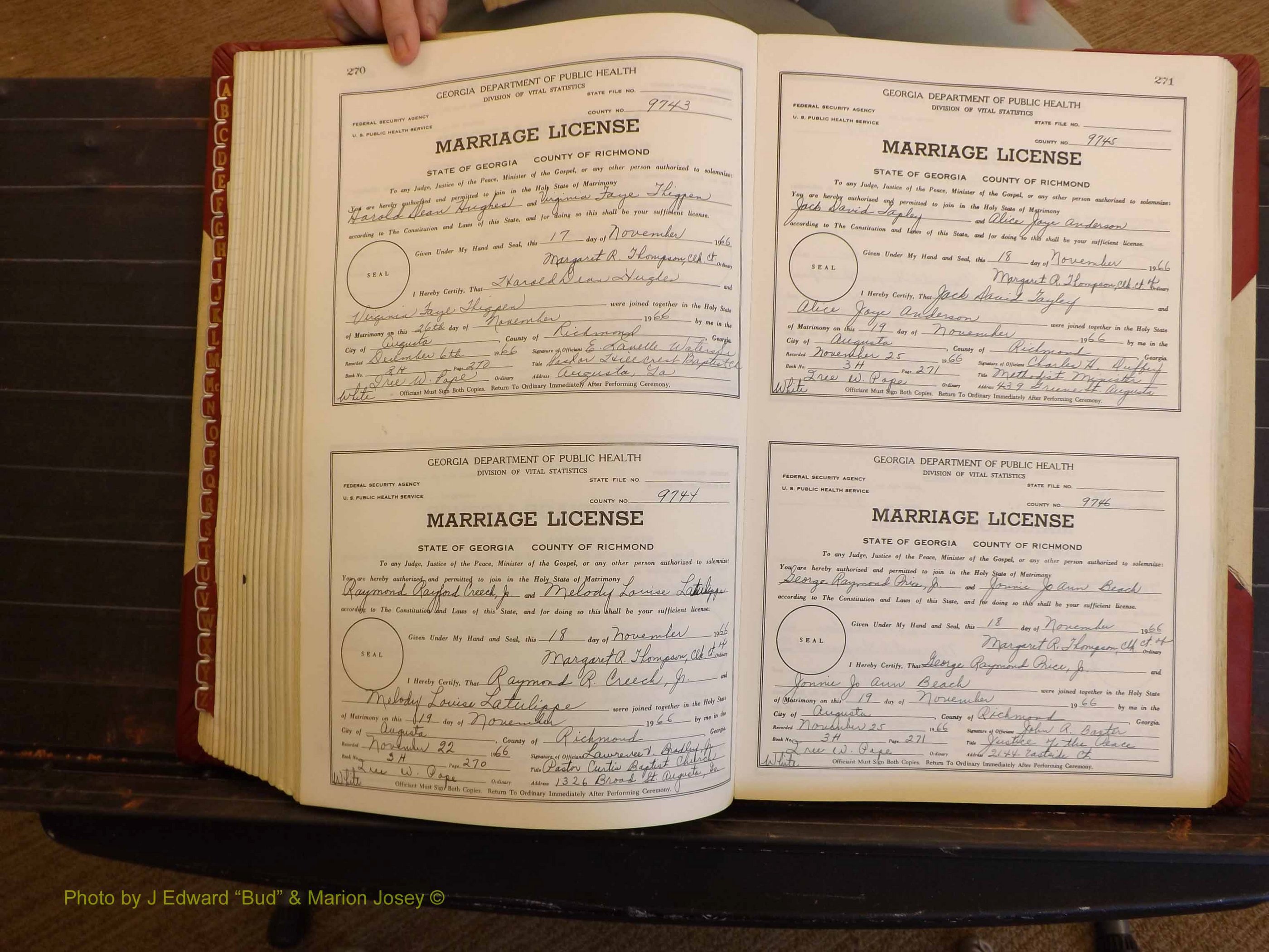 Richmond Marriages, 3H, 1966-1967 P 270-271.JPG