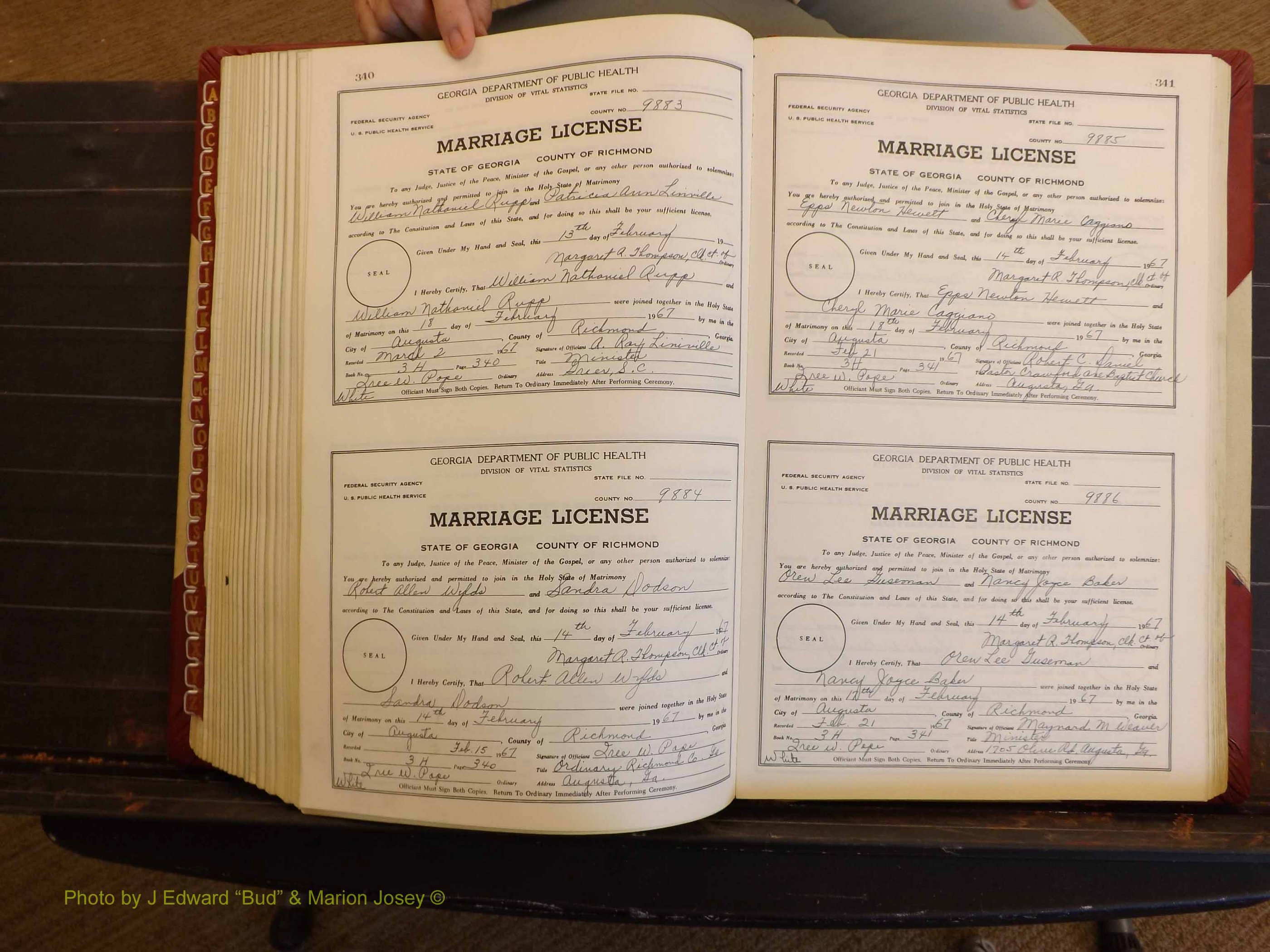 Richmond Marriages, 3H, 1966-1967 P 340-341.JPG