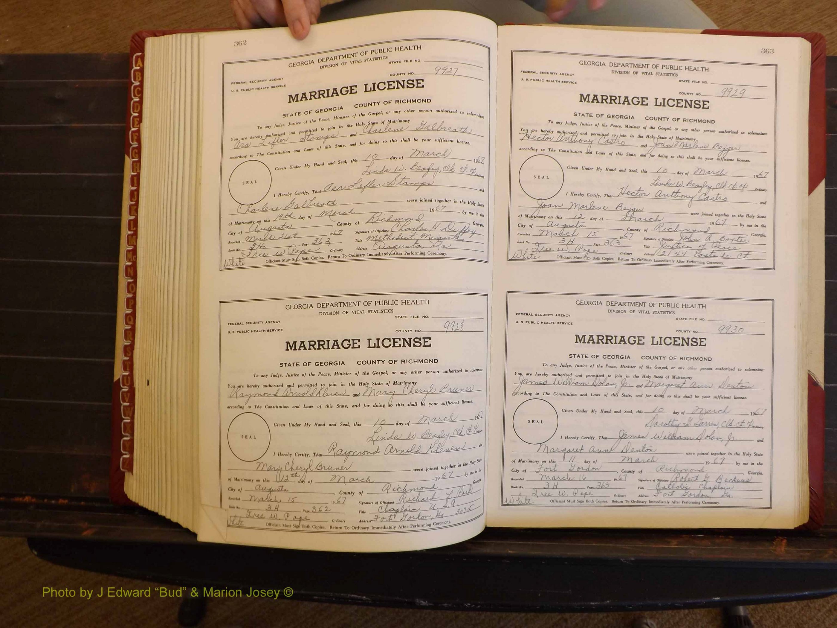 Richmond Marriages, 3H, 1966-1967 P 362-363.JPG