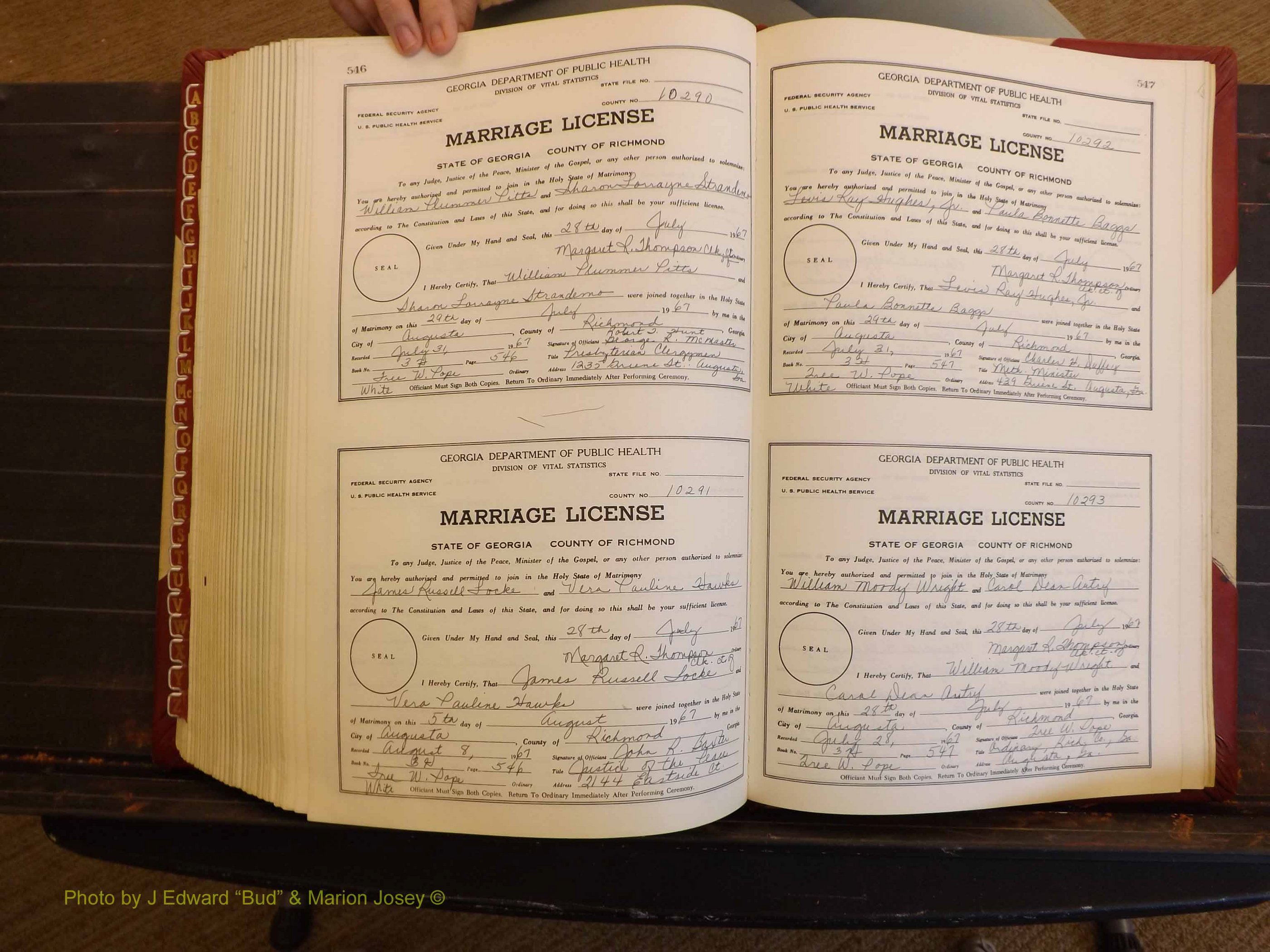 Richmond Marriages, 3H, 1966-1967 P 546-547.JPG