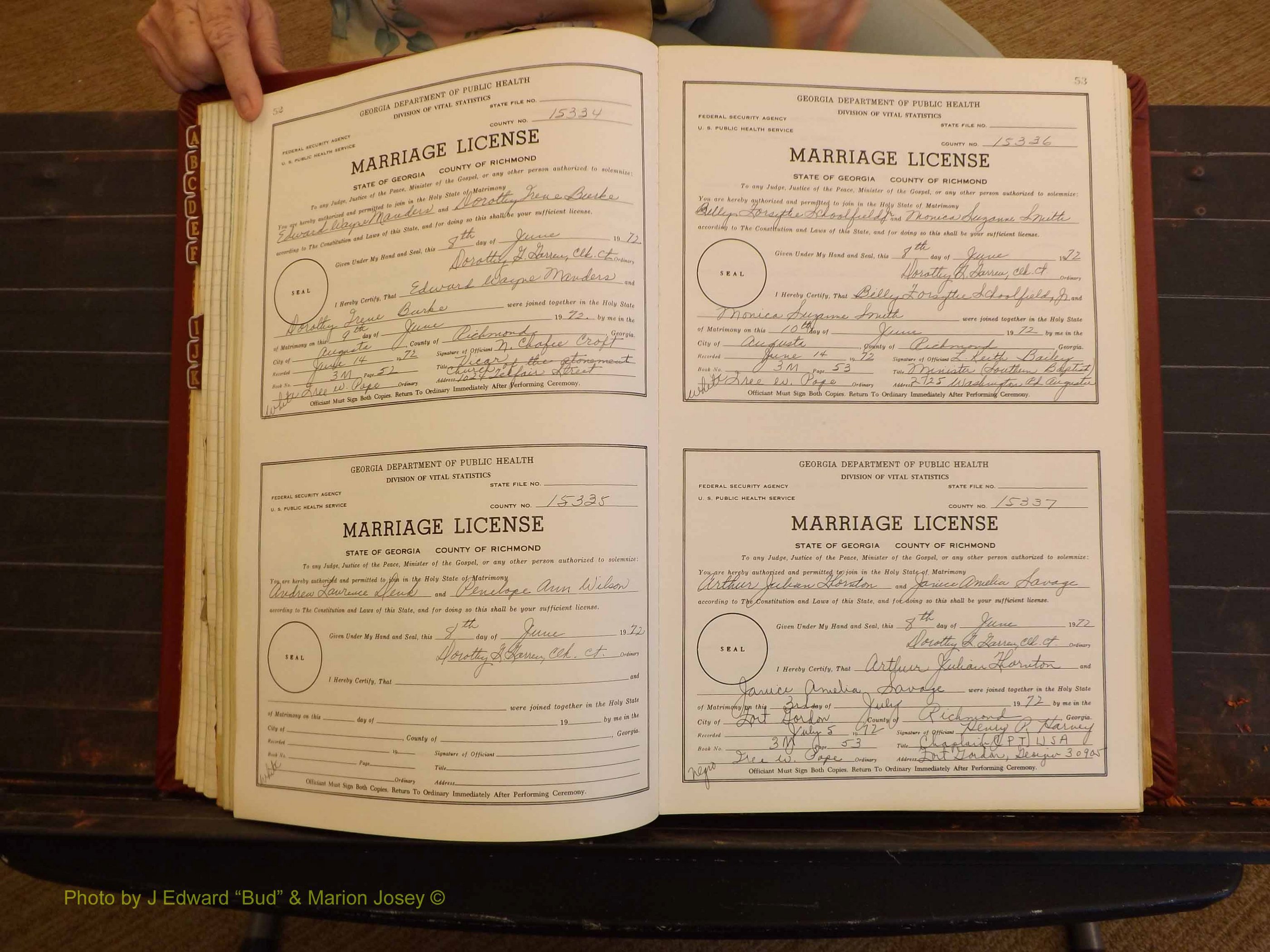 Richmond Marriages, 3M, 1972-1973 P 052-053.JPG