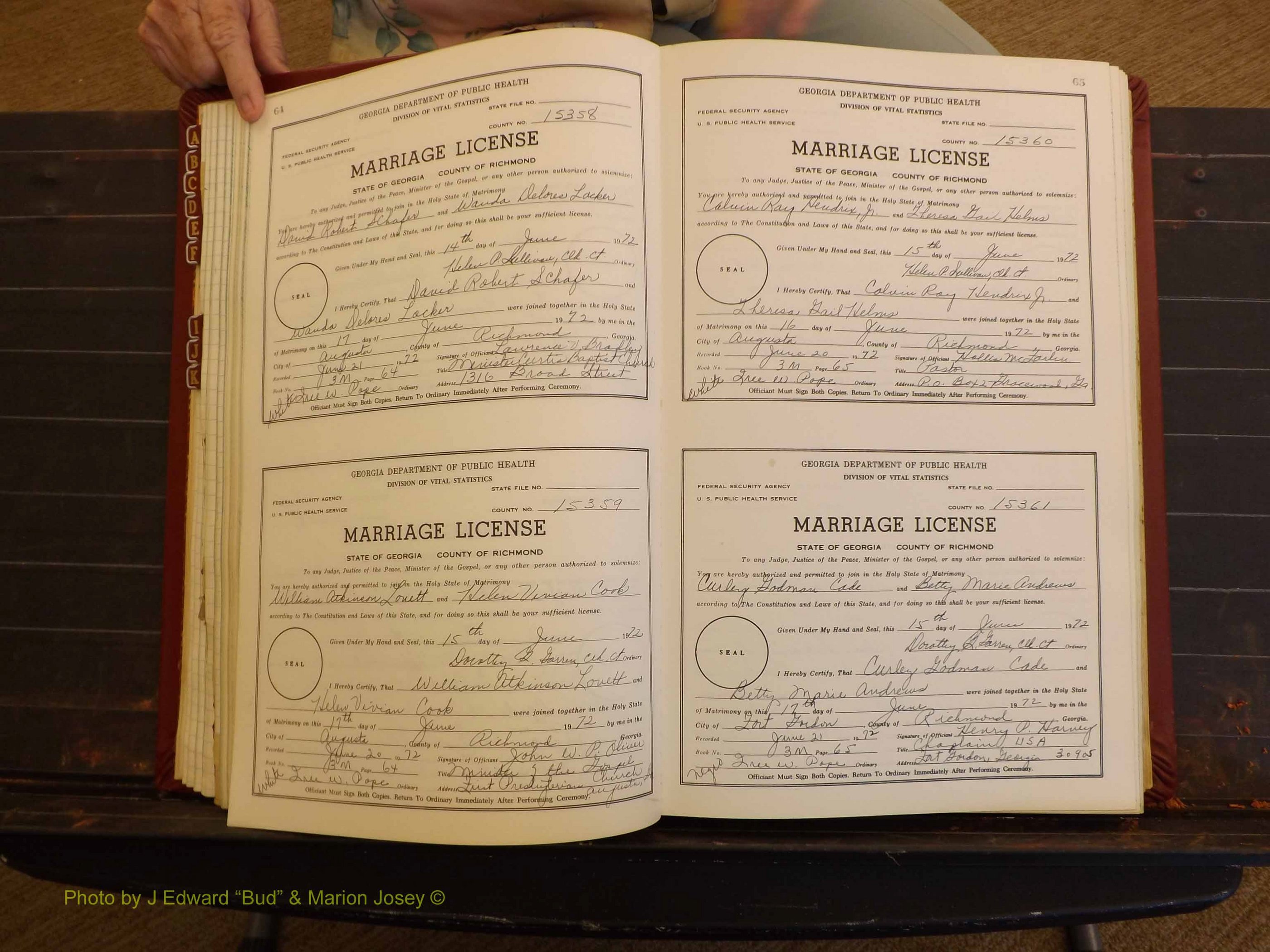 Richmond Marriages, 3M, 1972-1973 P 064-065.JPG