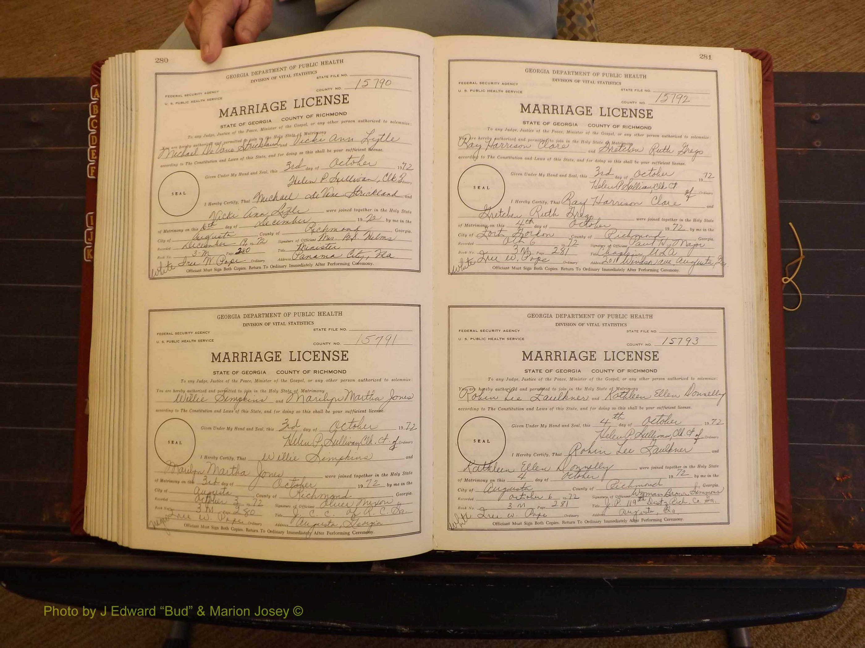 Richmond Marriages, 3M, 1972-1973 P 280-281.JPG