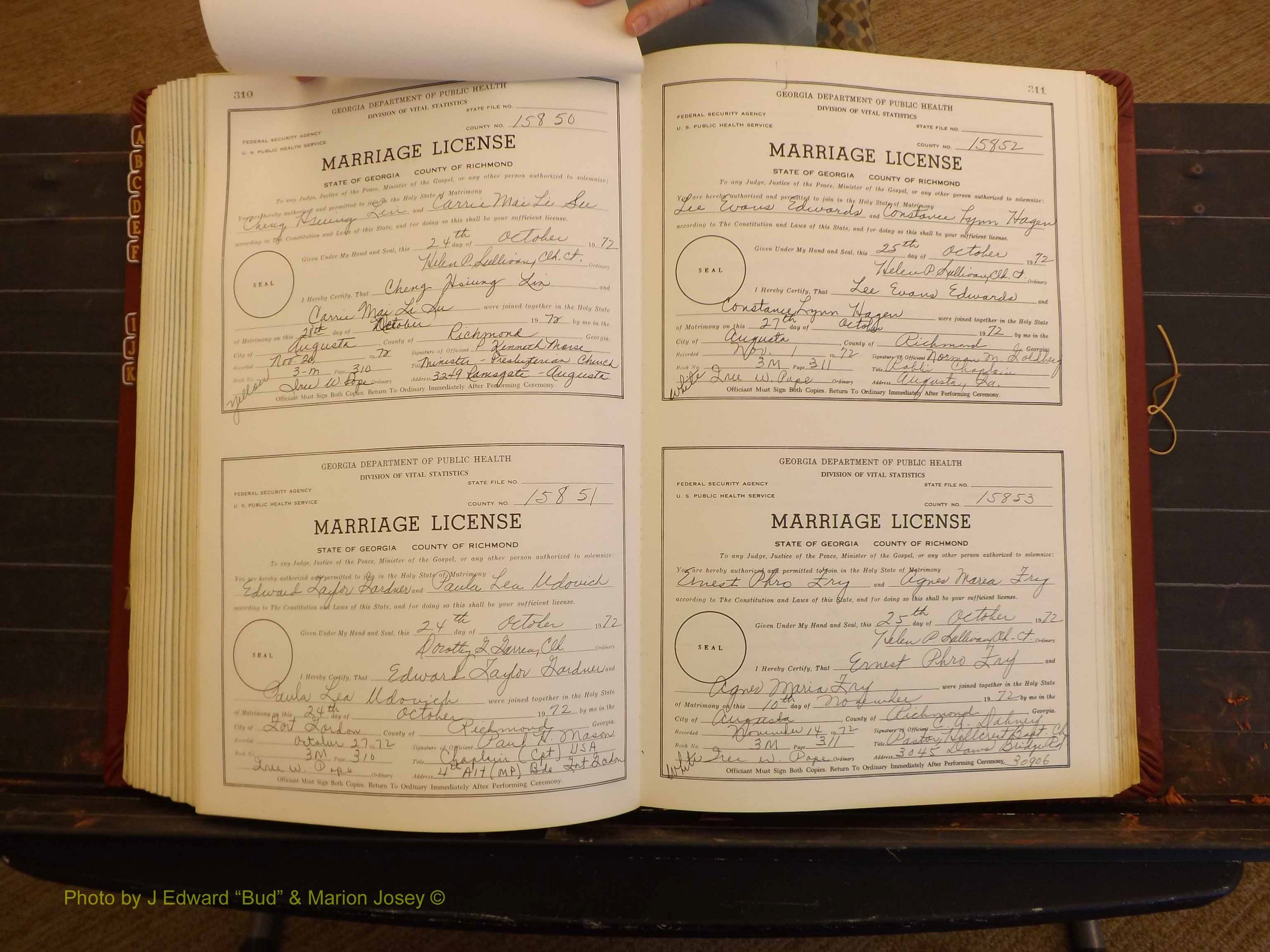 Richmond Marriages, 3M, 1972-1973 P 310a-311a.JPG