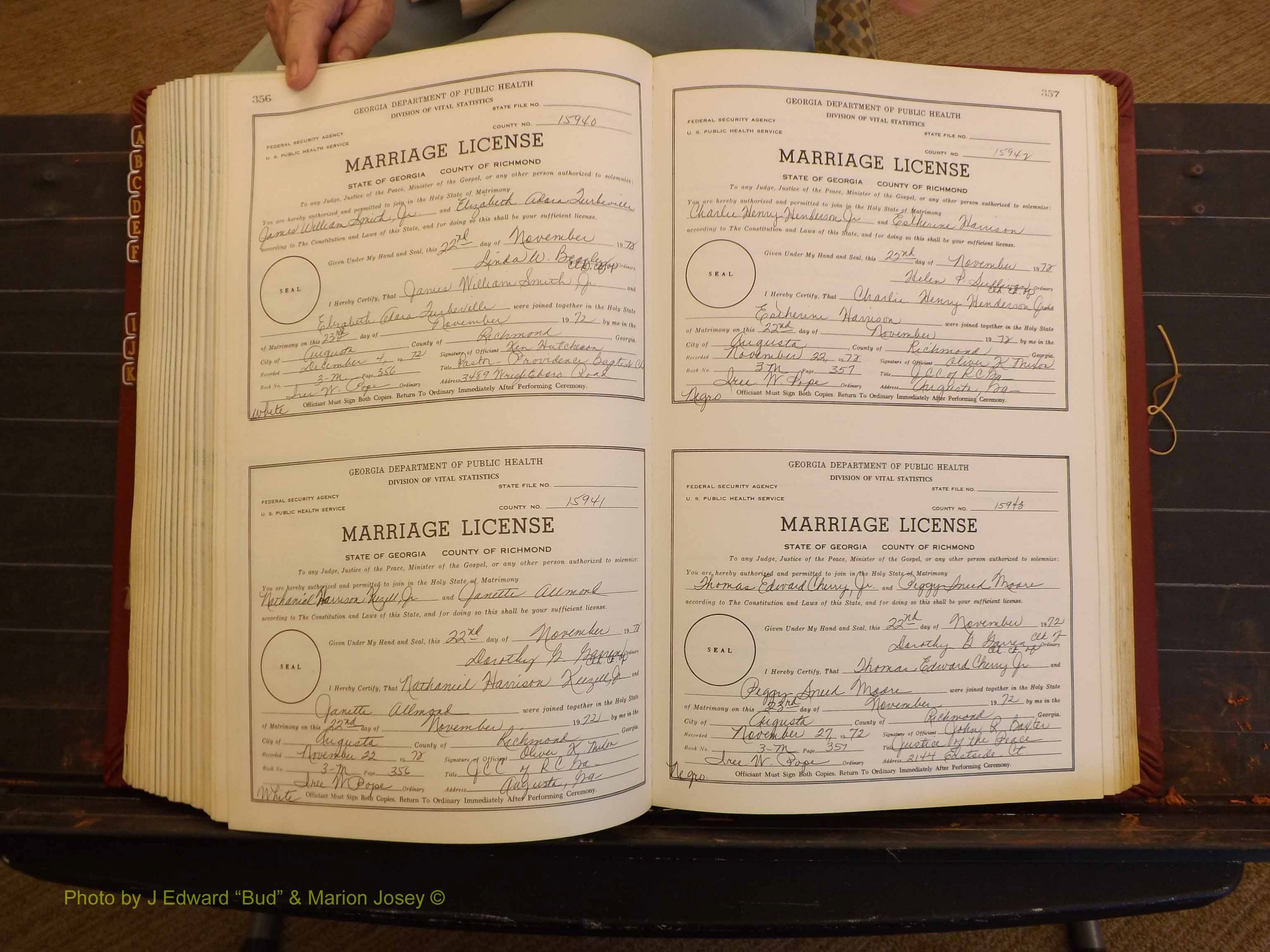 Richmond Marriages, 3M, 1972-1973 P 356-357.JPG