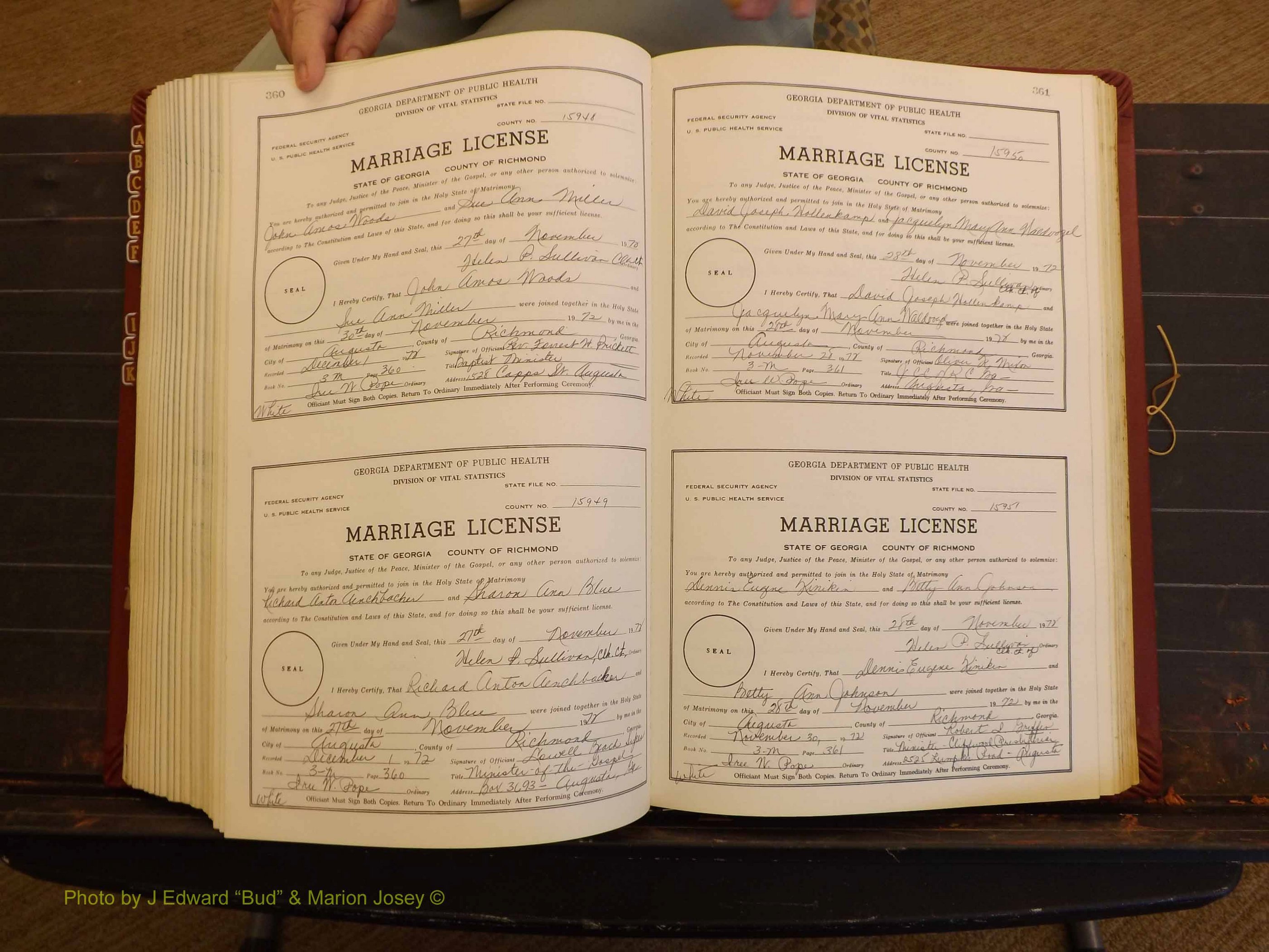 Richmond Marriages, 3M, 1972-1973 P 360-361.JPG