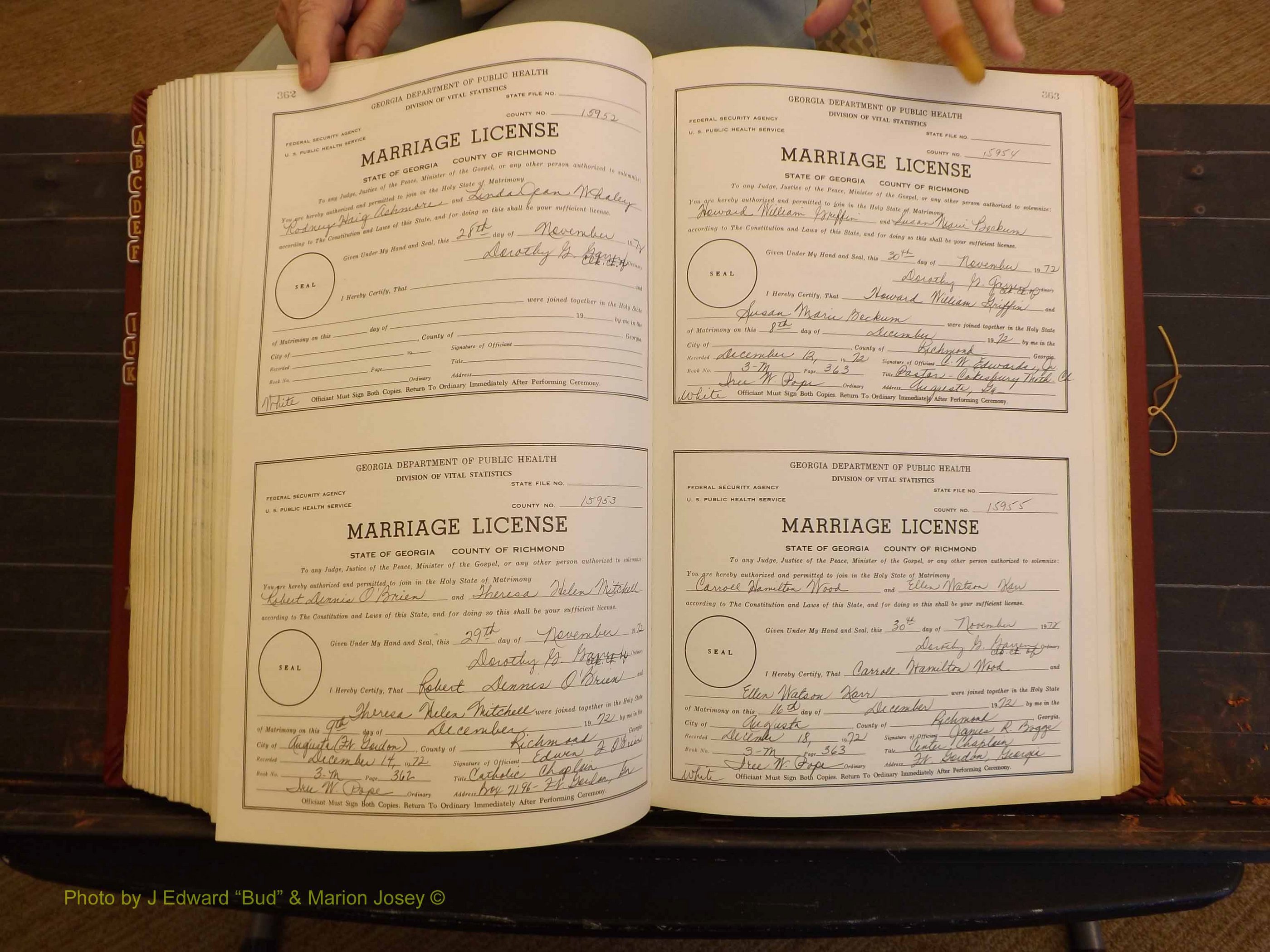Richmond Marriages, 3M, 1972-1973 P 362-363.JPG